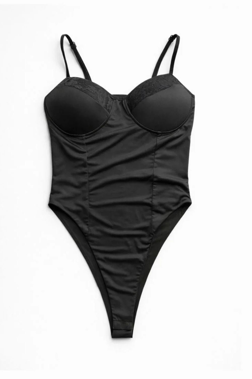 Black Midnight Lace Bodysuit - BEEGLEE