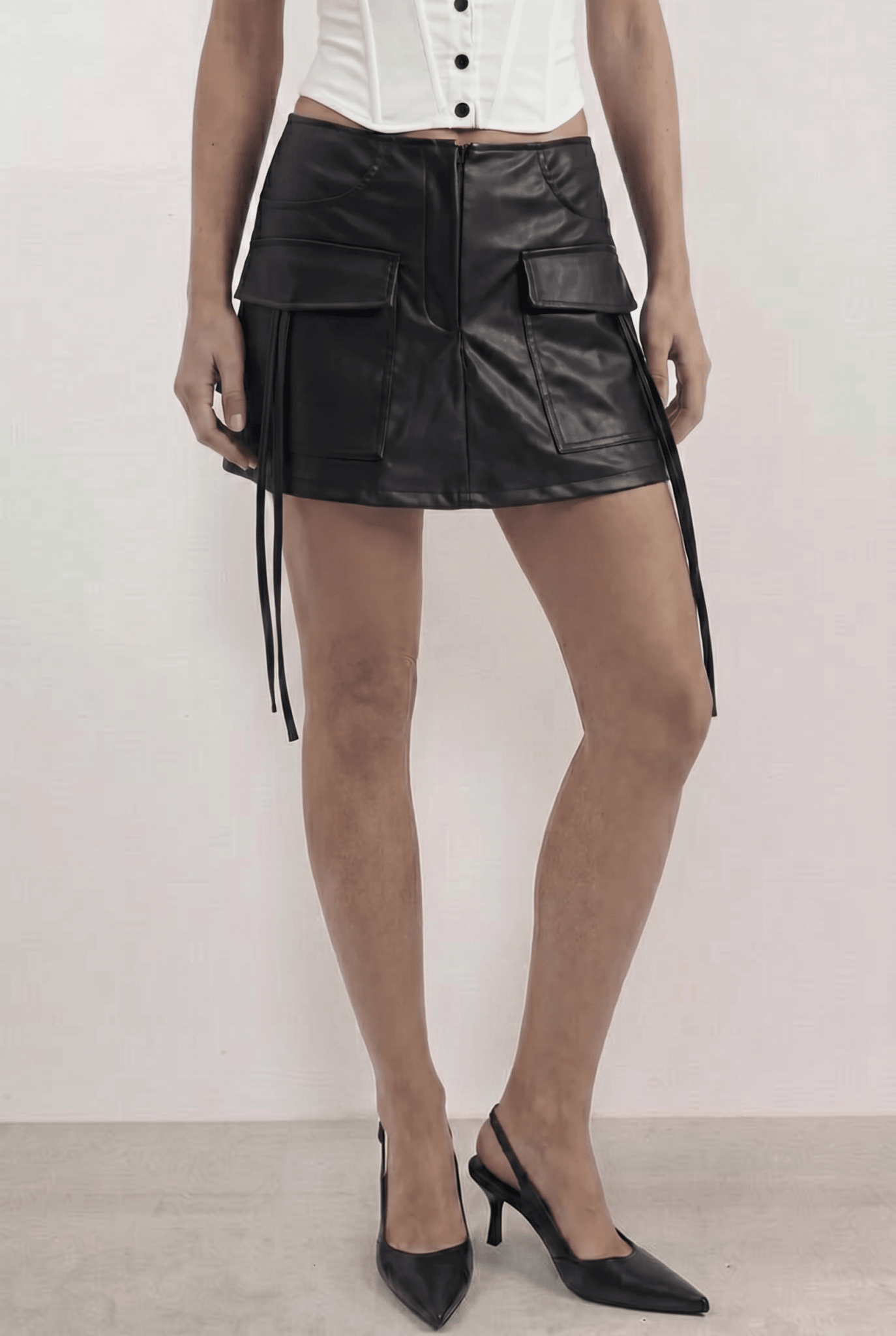 Black Midnight Ops Mini Skort - BEEGLEE