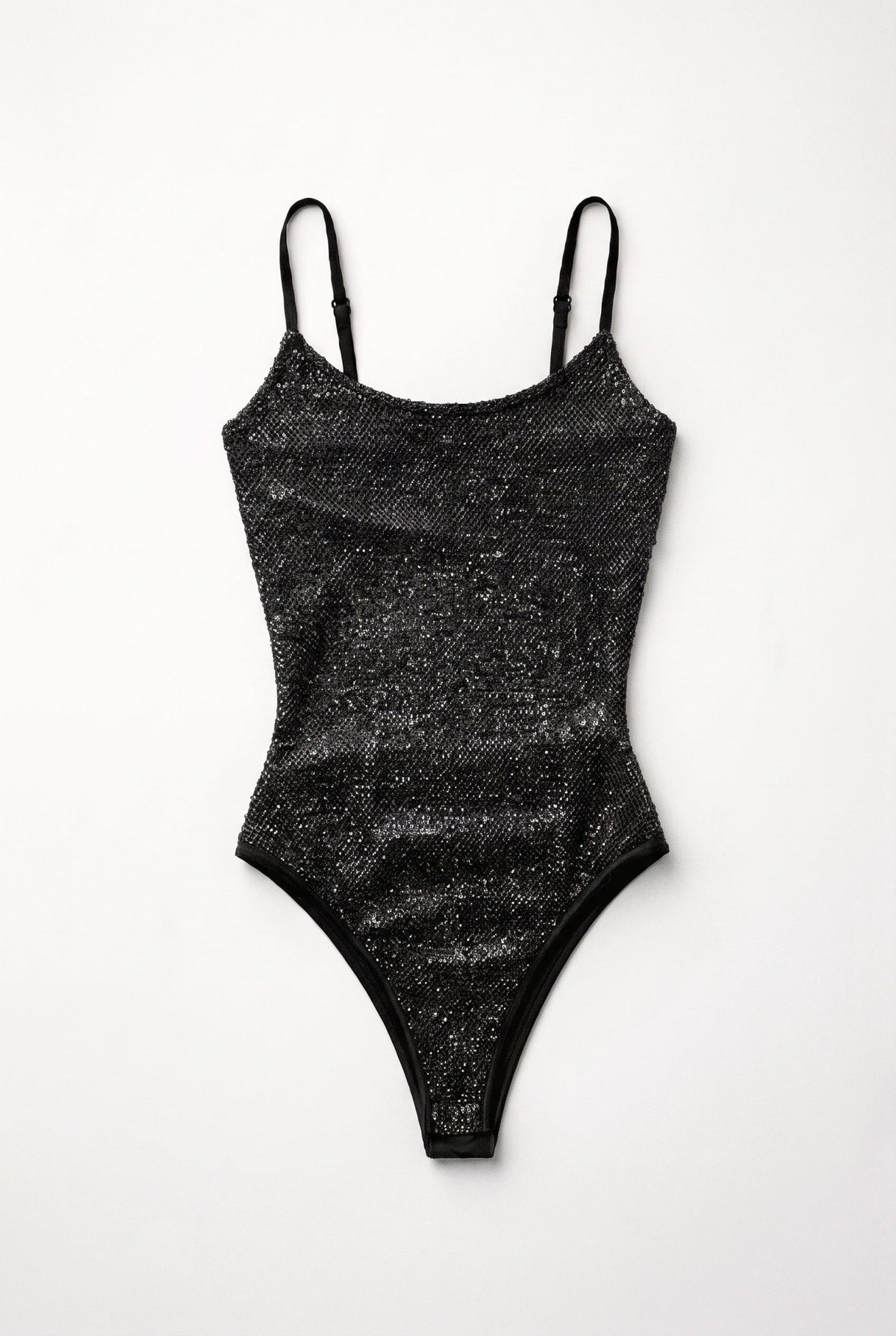 Black Muse Sequin Bodysuit - BEEGLEE