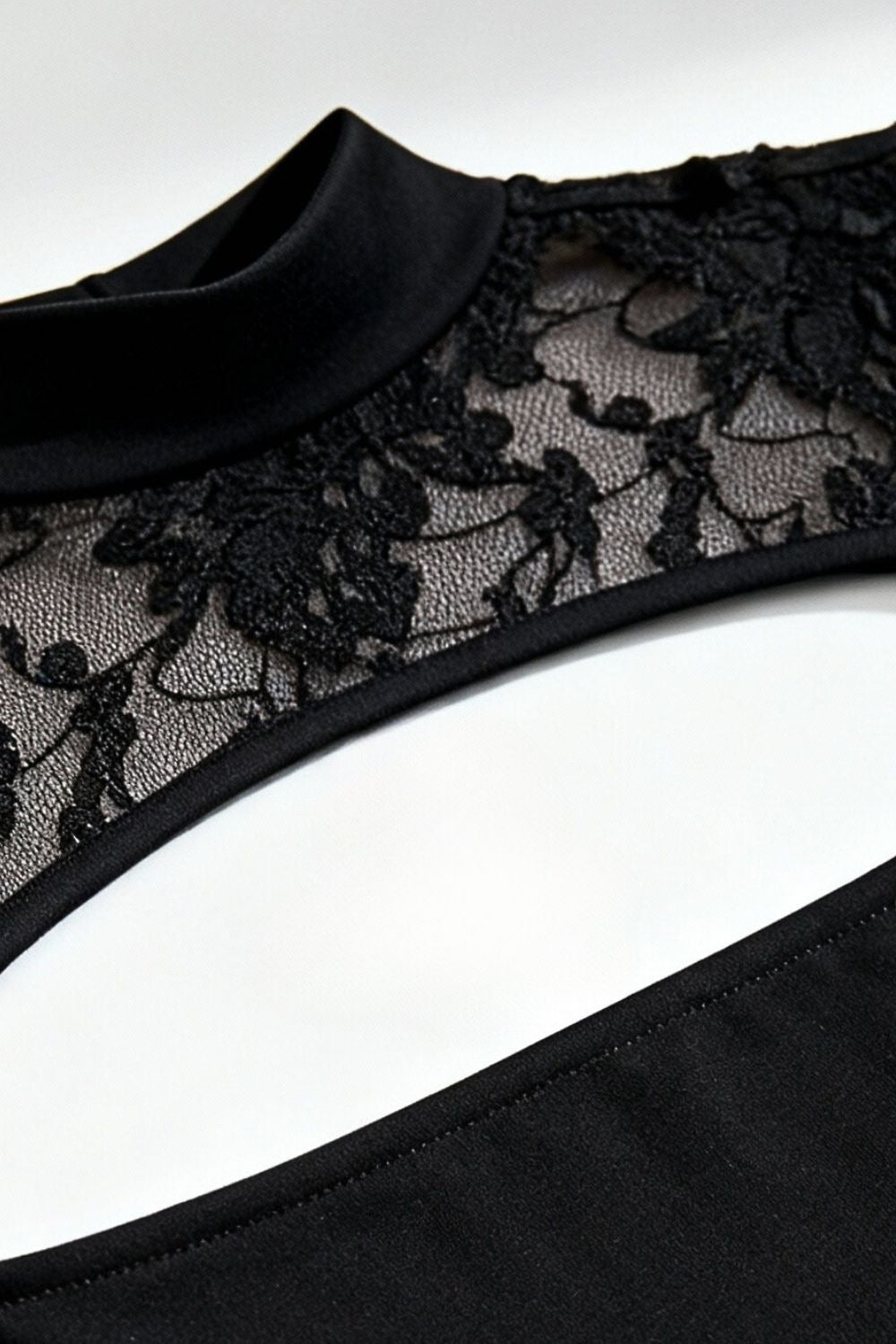 Black Reversible Veil Top - BEEGLEE