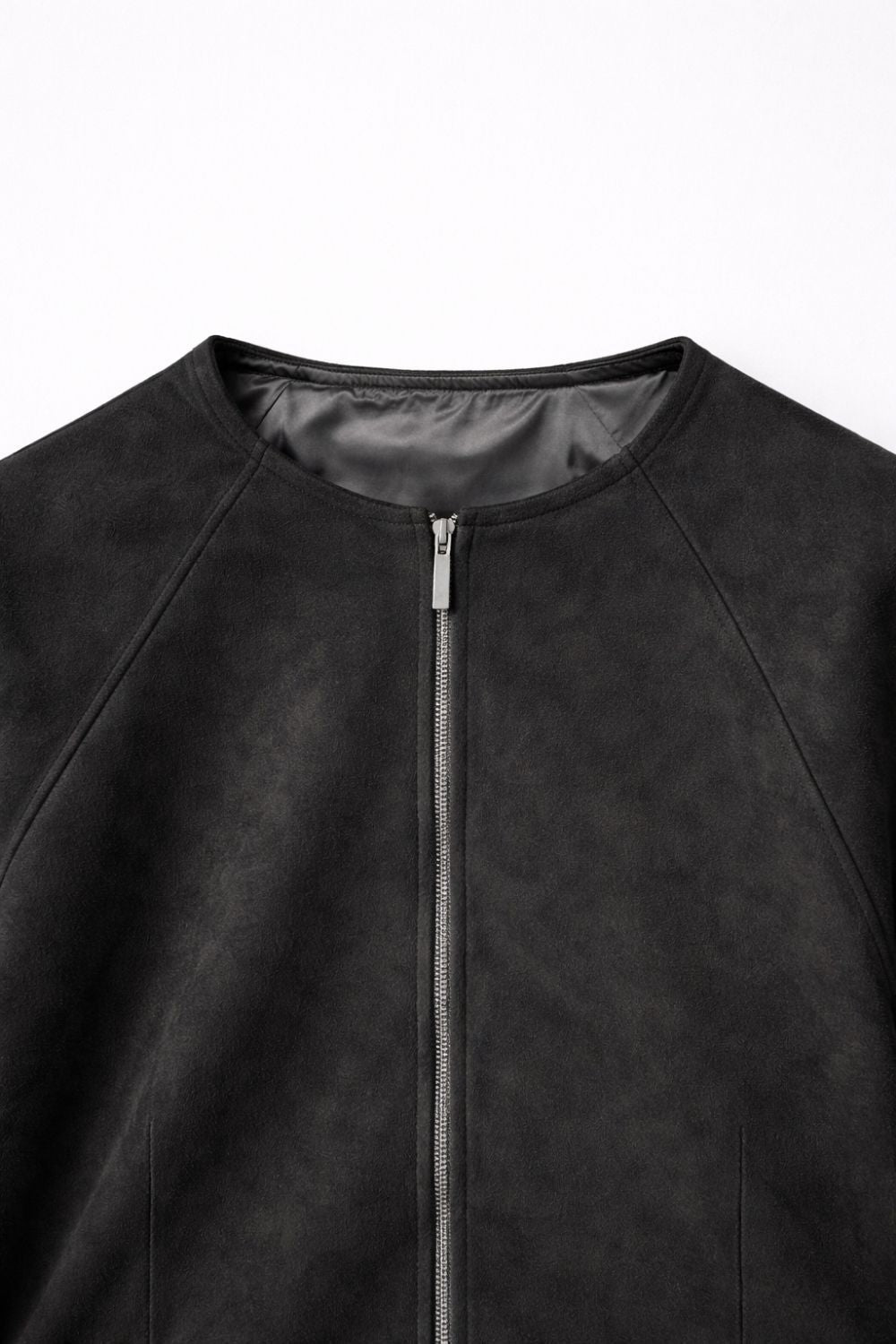 Black Seoul Air Suede Jacket - BEEGLEE