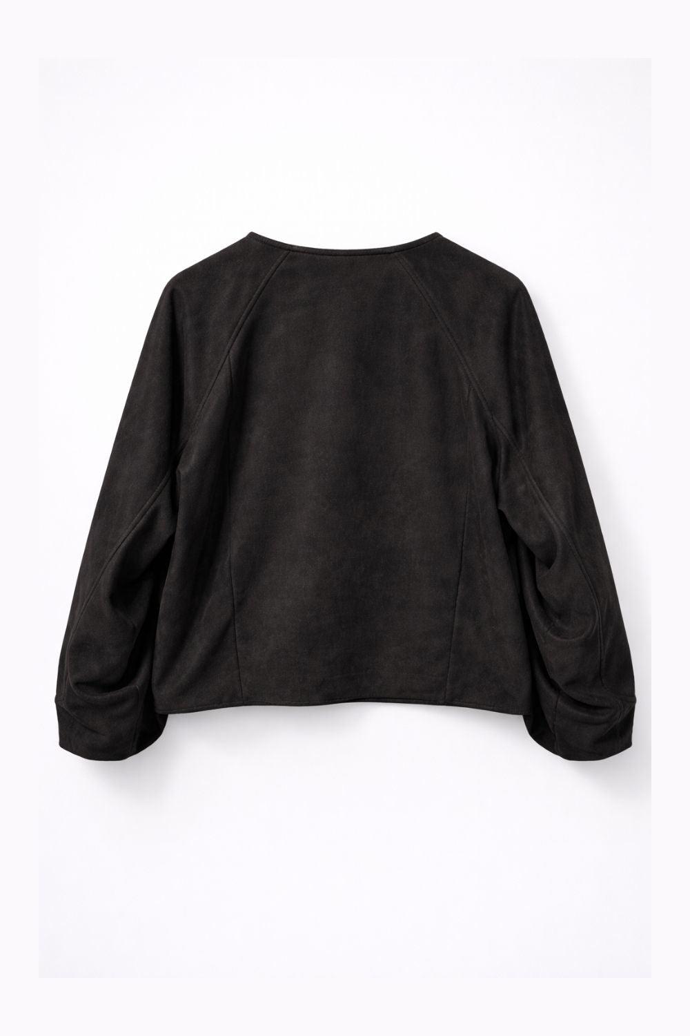 Black Seoul Air Suede Jacket - BEEGLEE