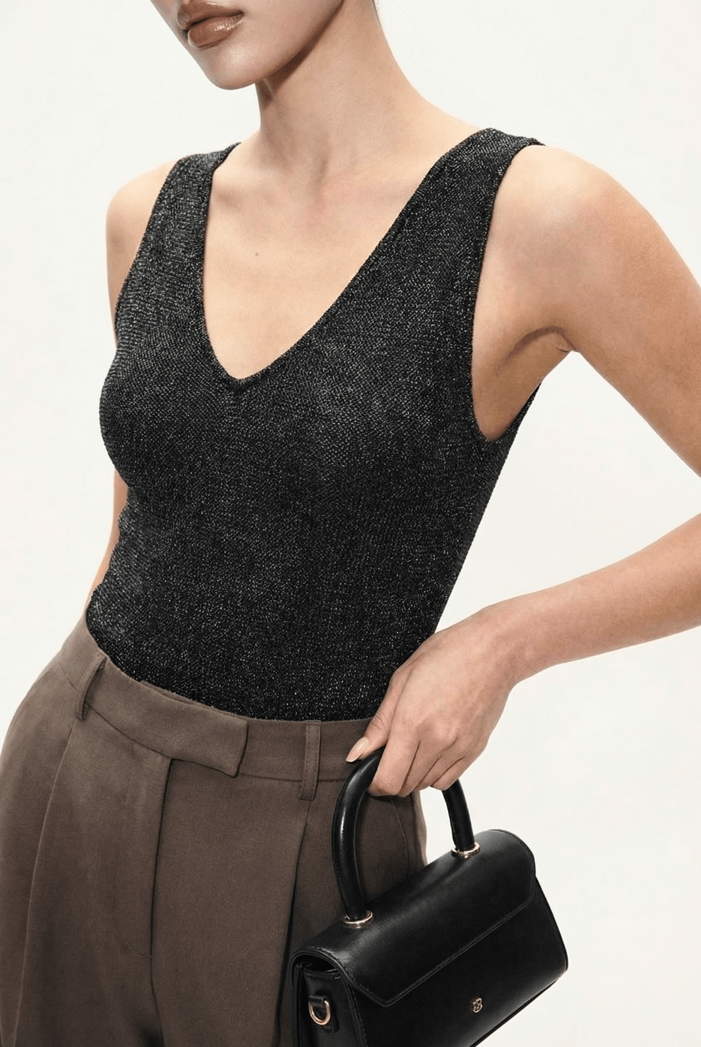 Black Seren Meshknit Bodysuit - BEEGLEE