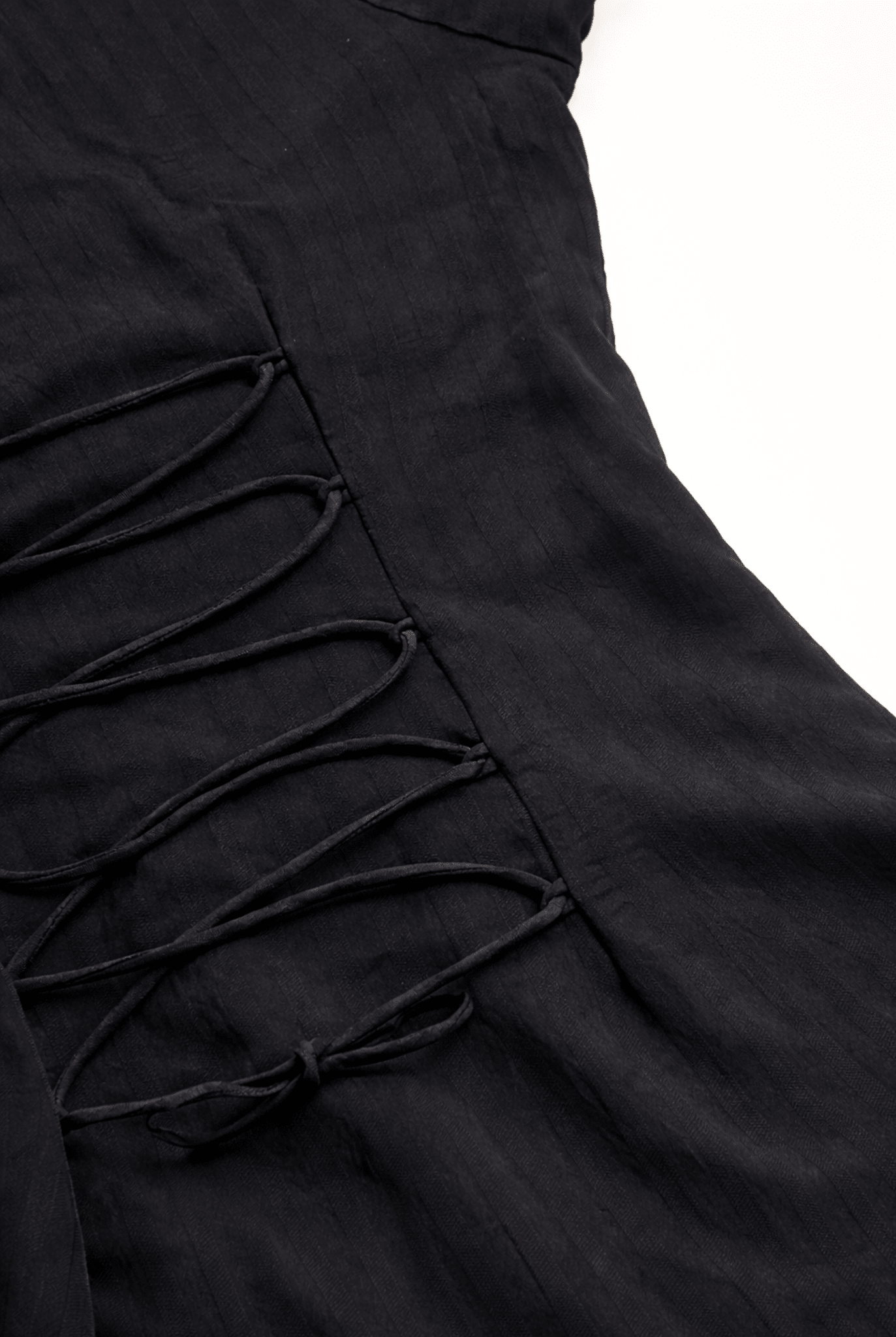 Black Sheer Back - Tie Shirt - BEEGLEE