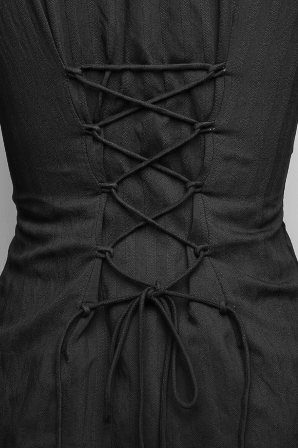 Black Sheer Back - Tie Shirt - BEEGLEE