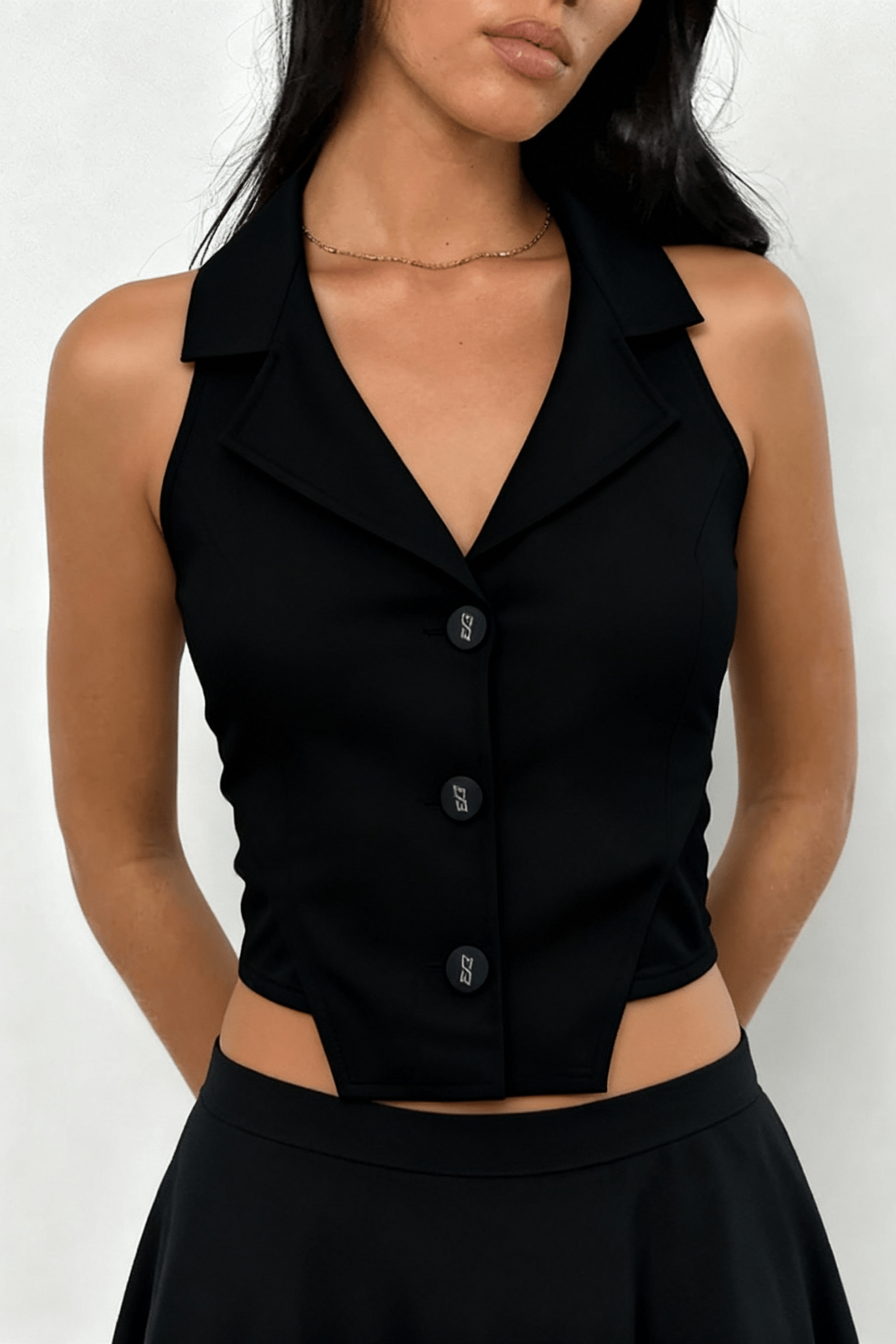 Black Smoking Vest