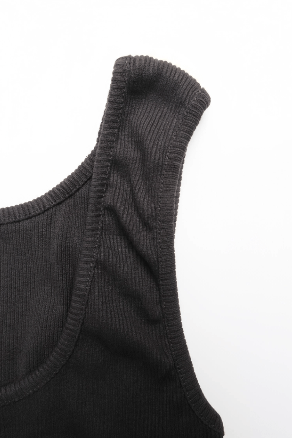 Black Square Cut Bodysuit - BEEGLEE