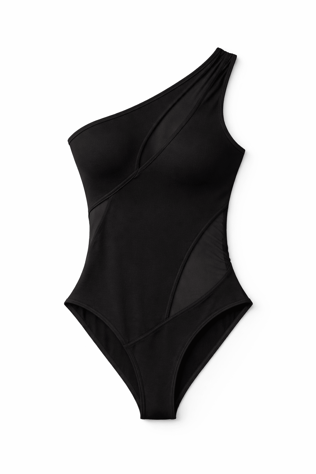 Black Swirl Mesh Bodysuit - BEEGLEE