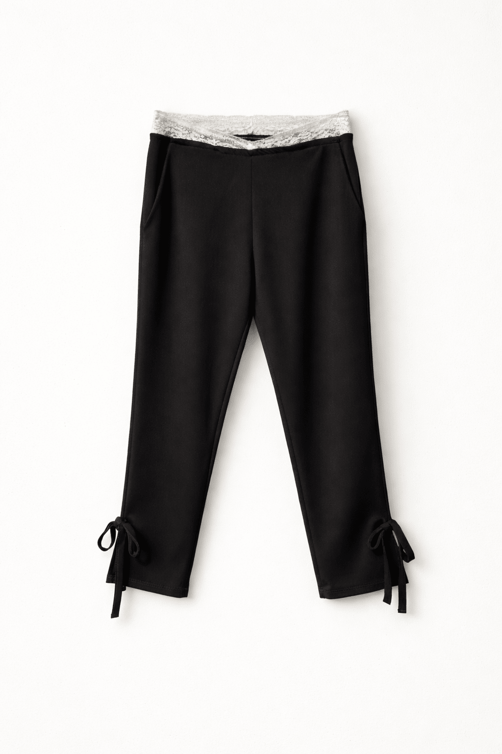 Black Tie - Up Capris - BEEGLEE
