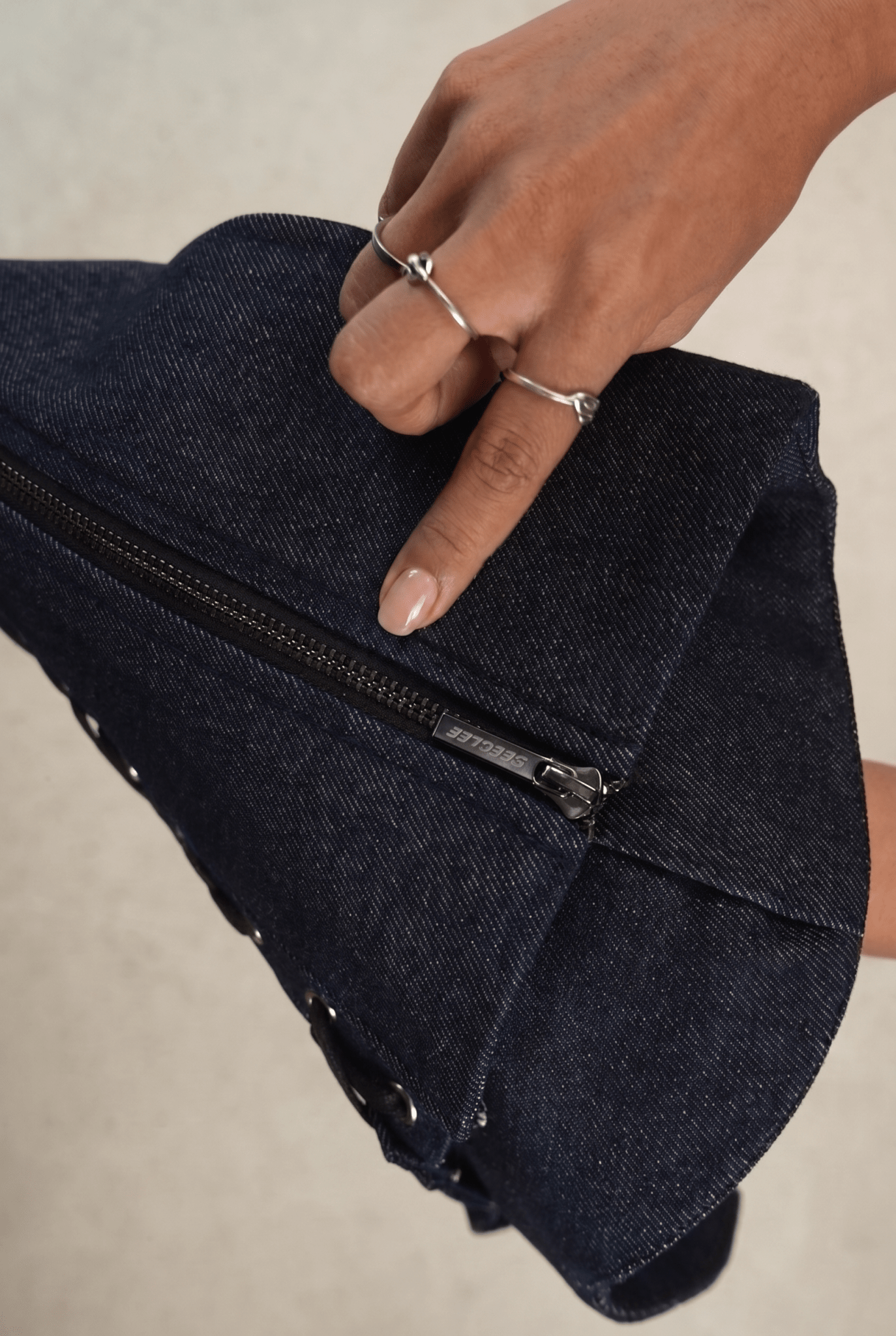 Blue Bulletproof Denim Corset - BEEGLEE