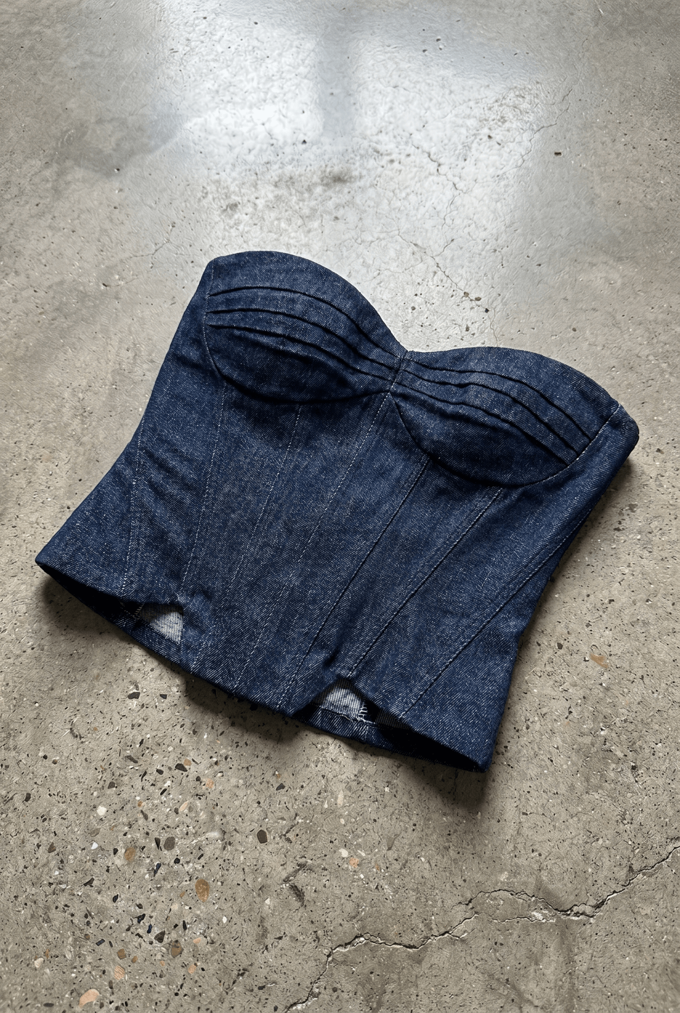 Blue Bulletproof Denim Corset - BEEGLEE