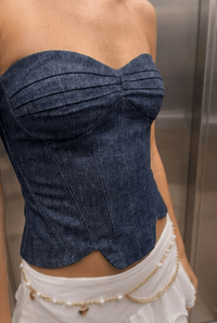 Blue Bulletproof Denim Corset