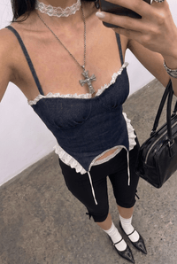 Blue Crush Denim Corset