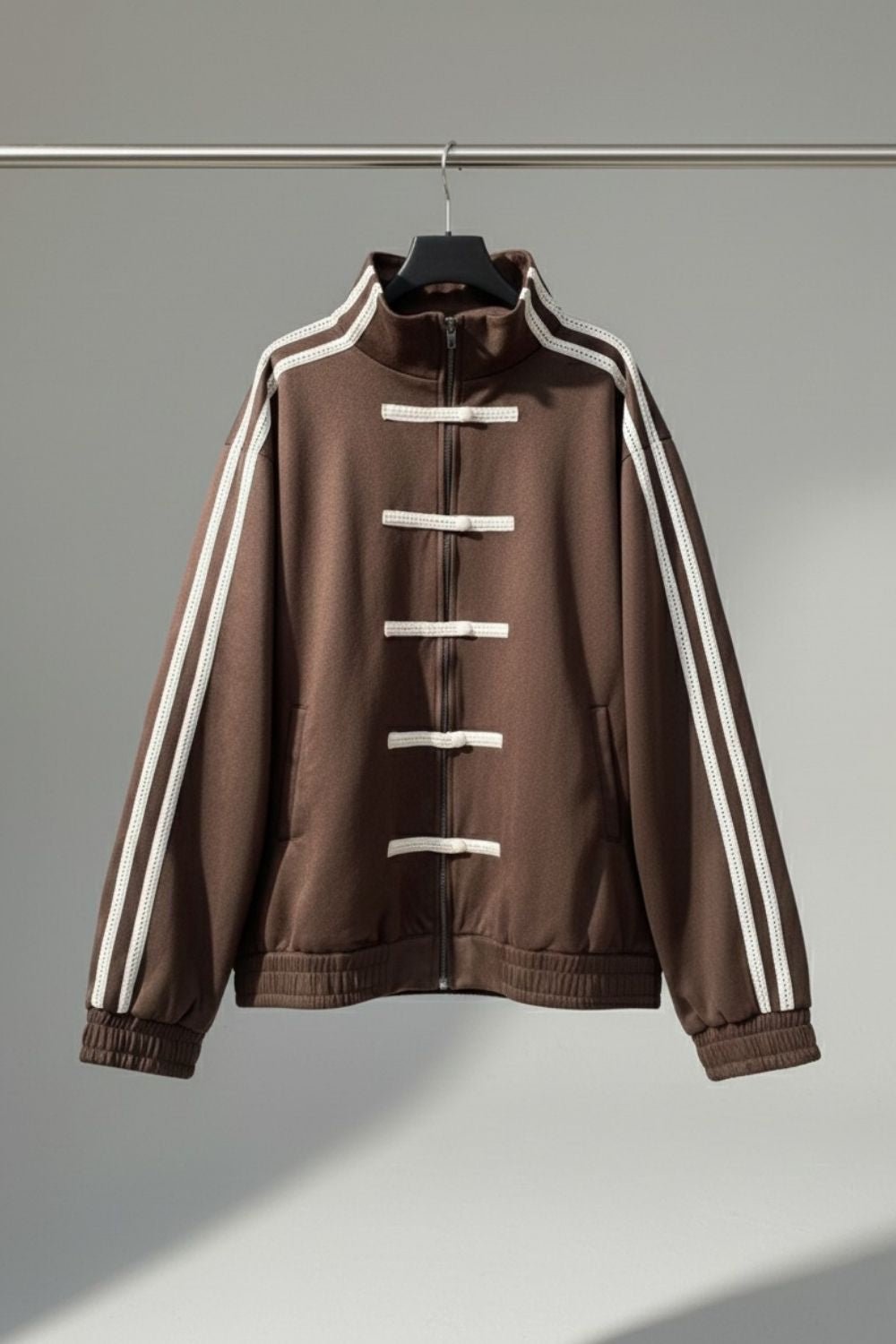 Brown Han Knot Suede Jacket - BEEGLEE