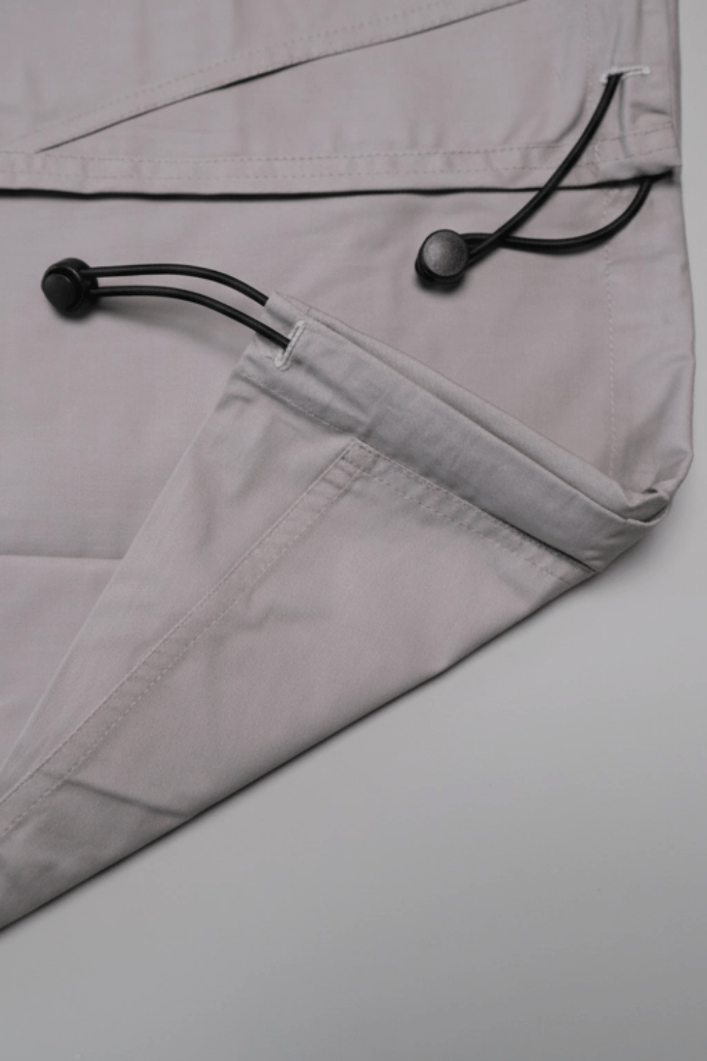 Cool Grey Poplin Mini Skirt - BEEGLEE