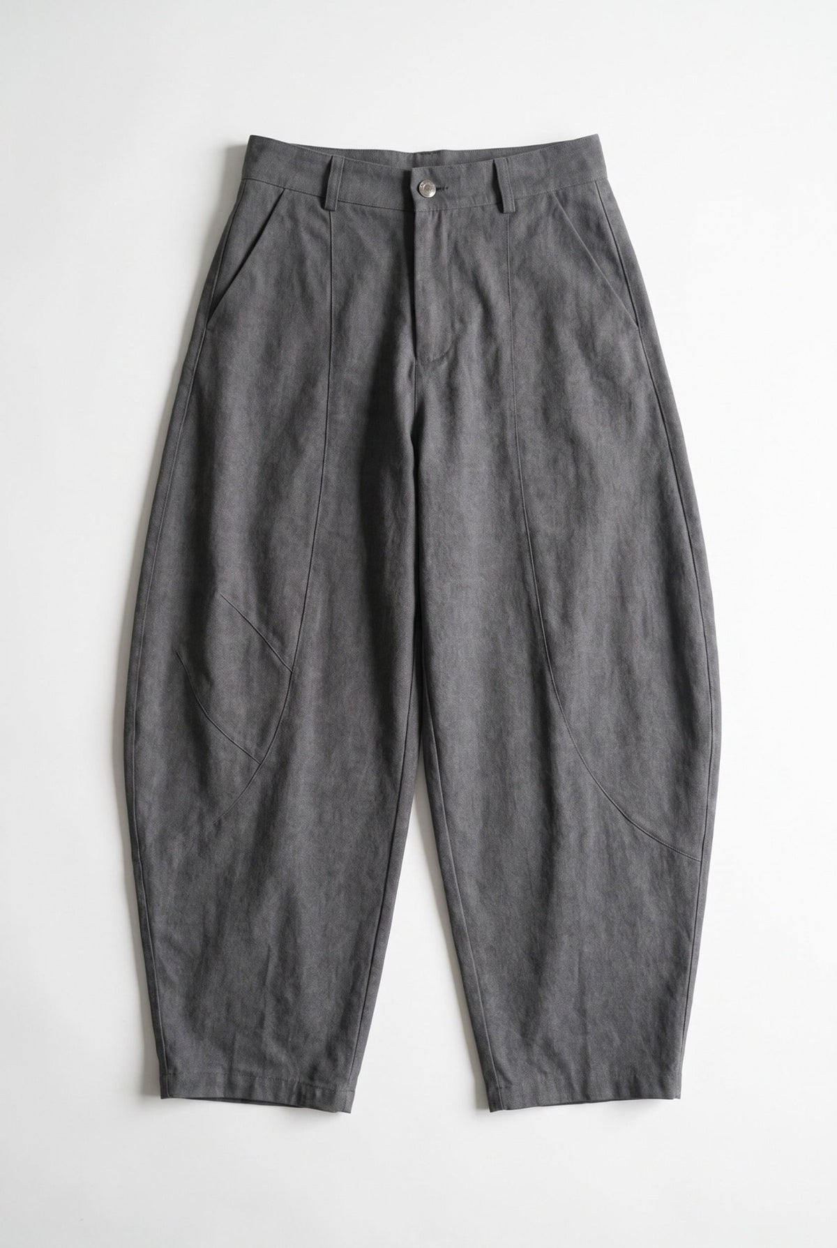 Dark Grey Barrel Pant - BEEGLEE
