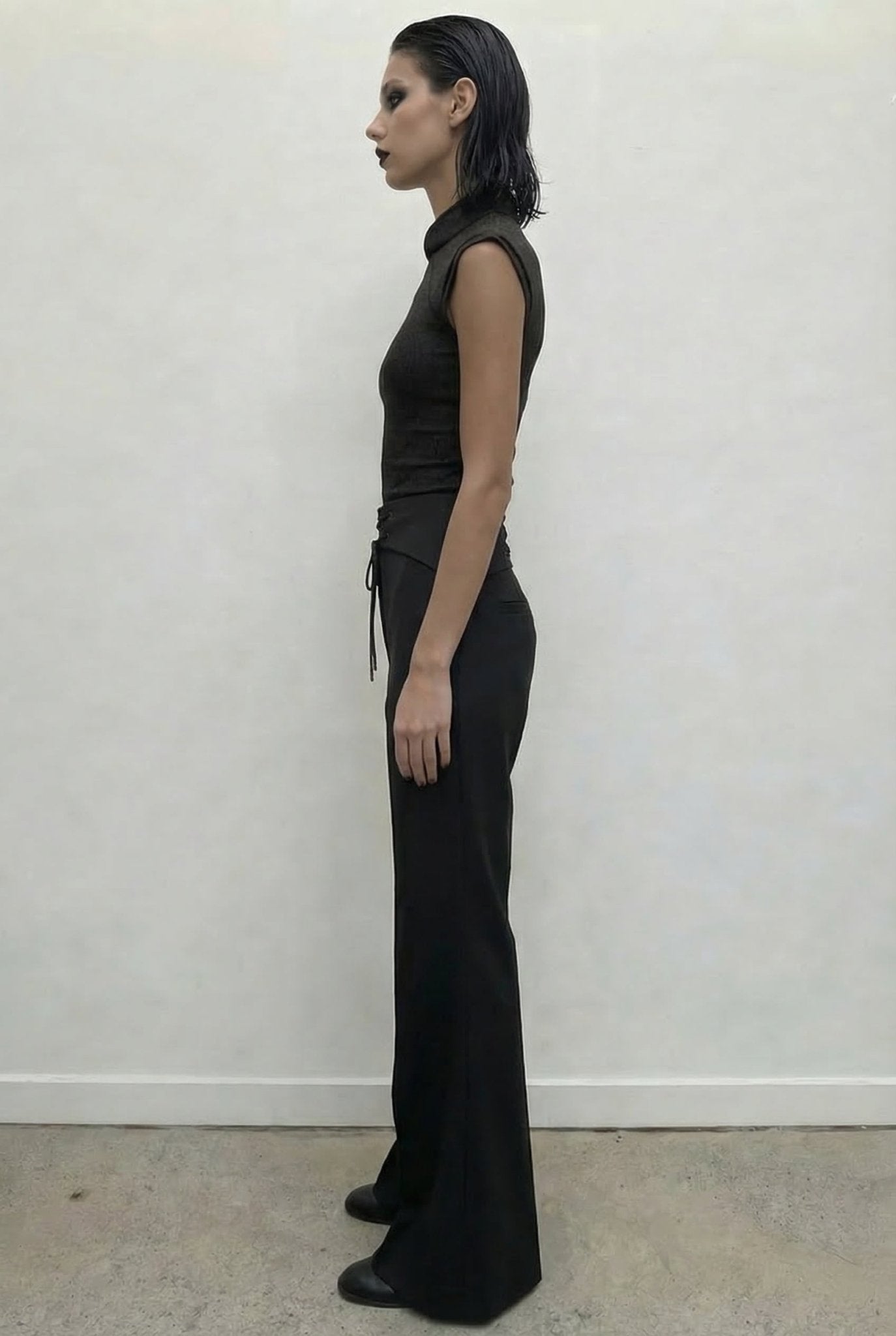 Drawstring Flared Pants - BEEGLEE