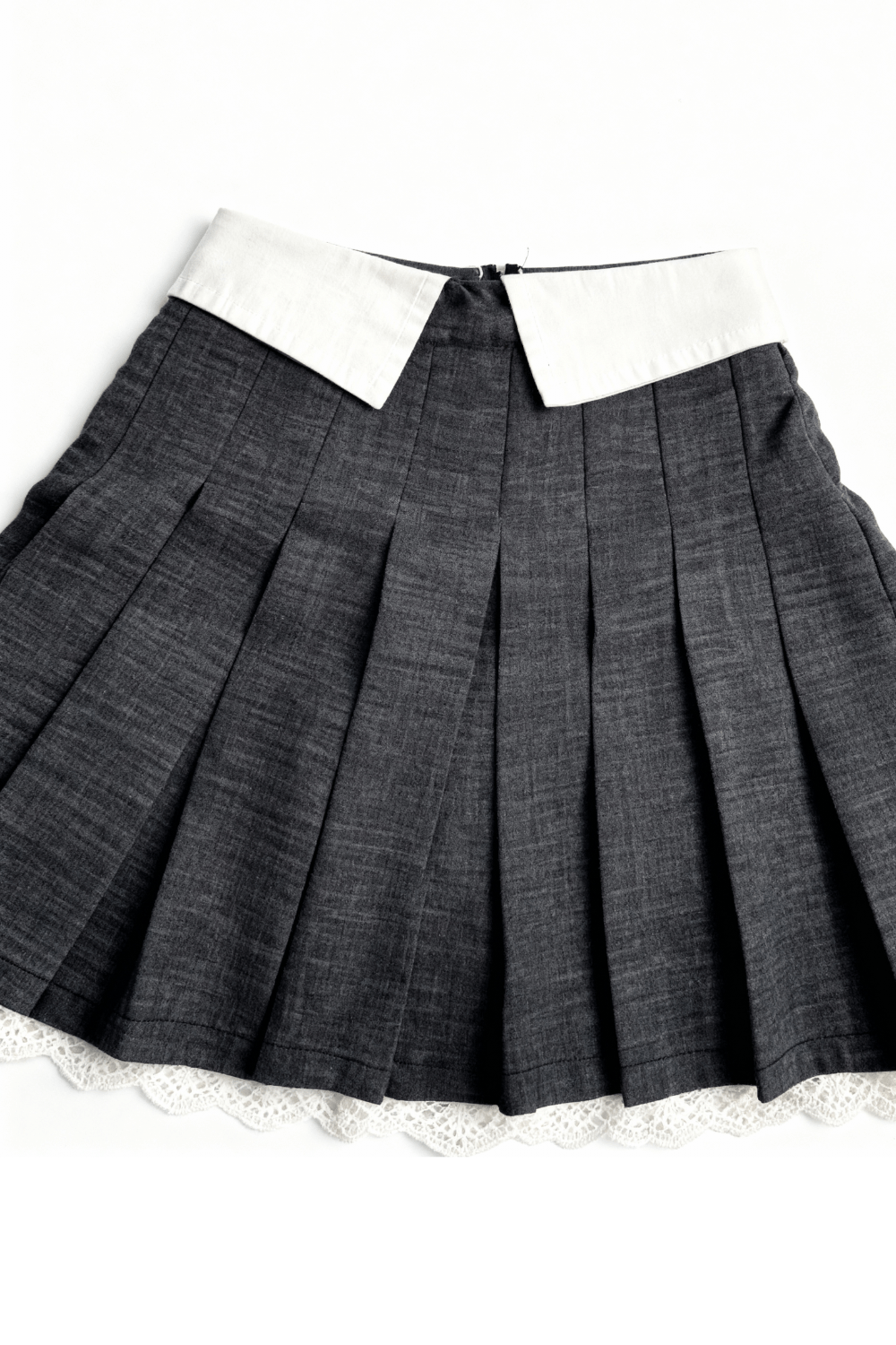 Grey Academy Skirt - BEEGLEE