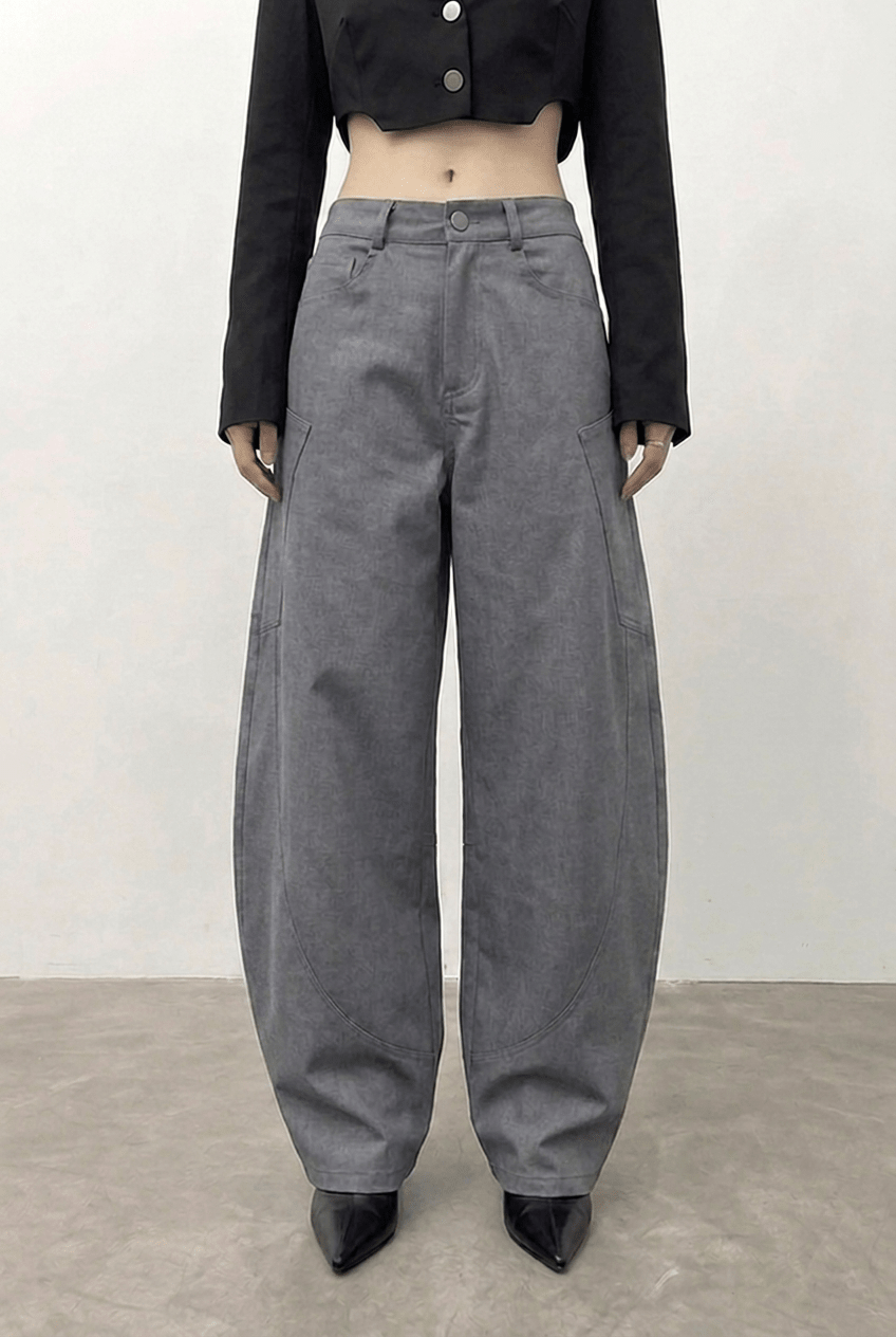 Grey Carpenter Pants - BEEGLEE