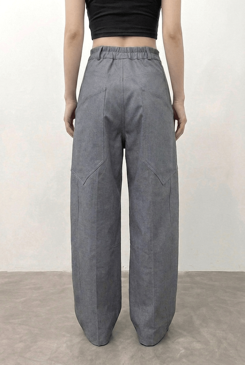 Grey Carpenter Pants - BEEGLEE