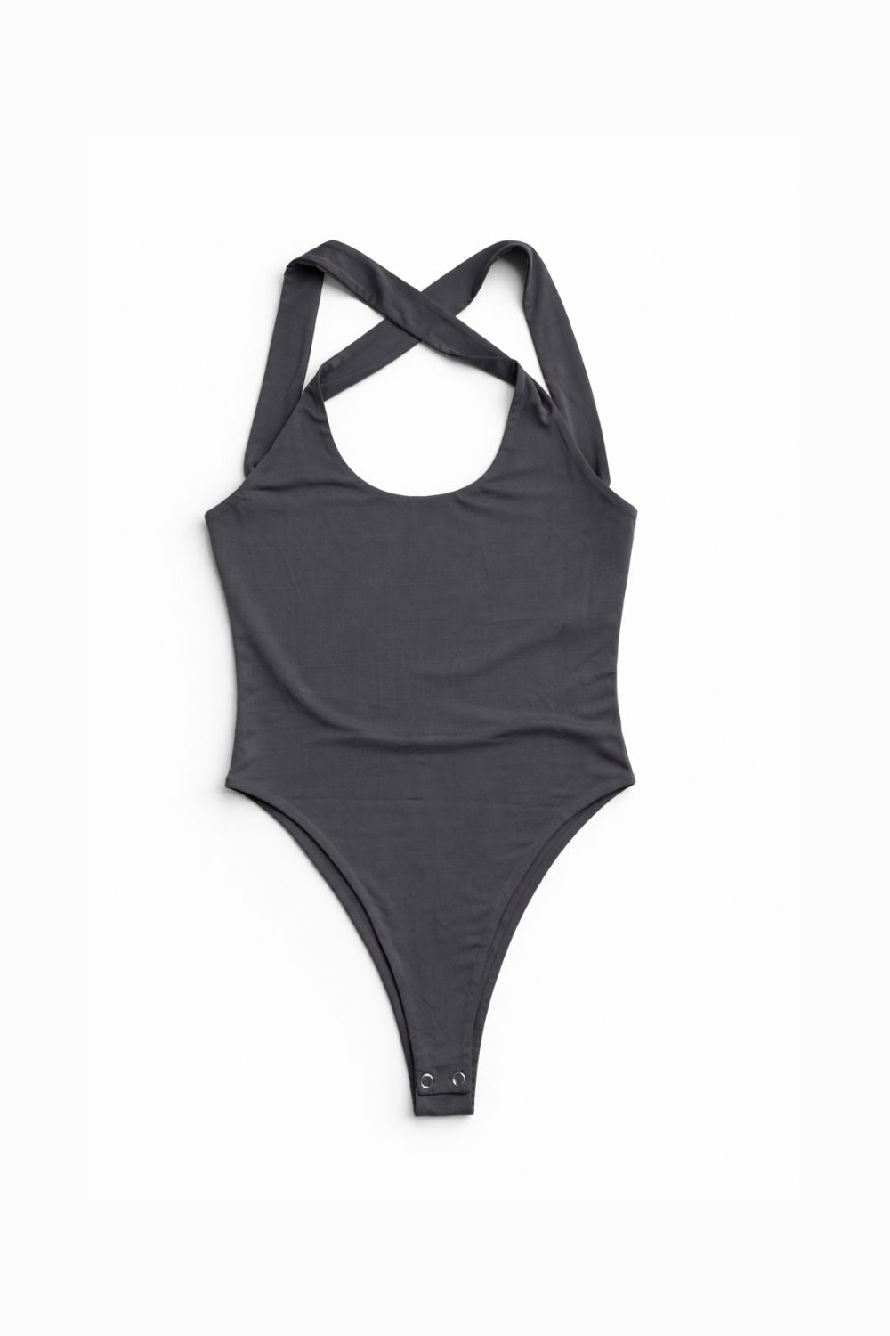 Grey Crossback bodysuit - BEEGLEE