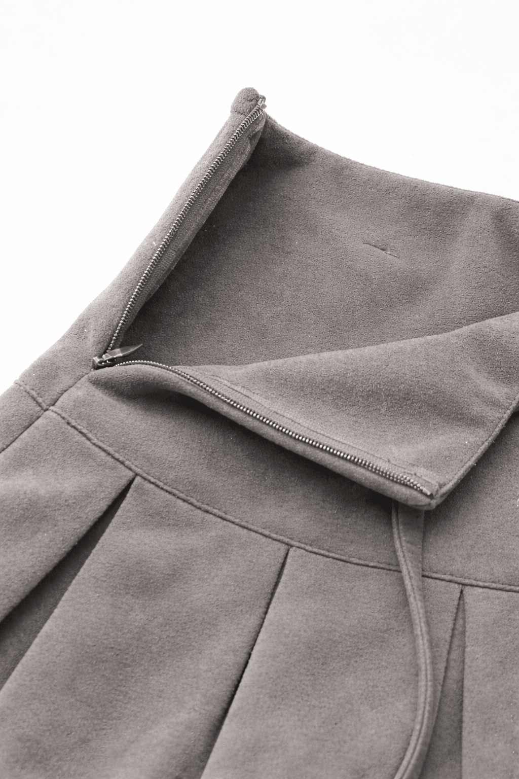 Grey Harness Pleat Skort - BEEGLEE