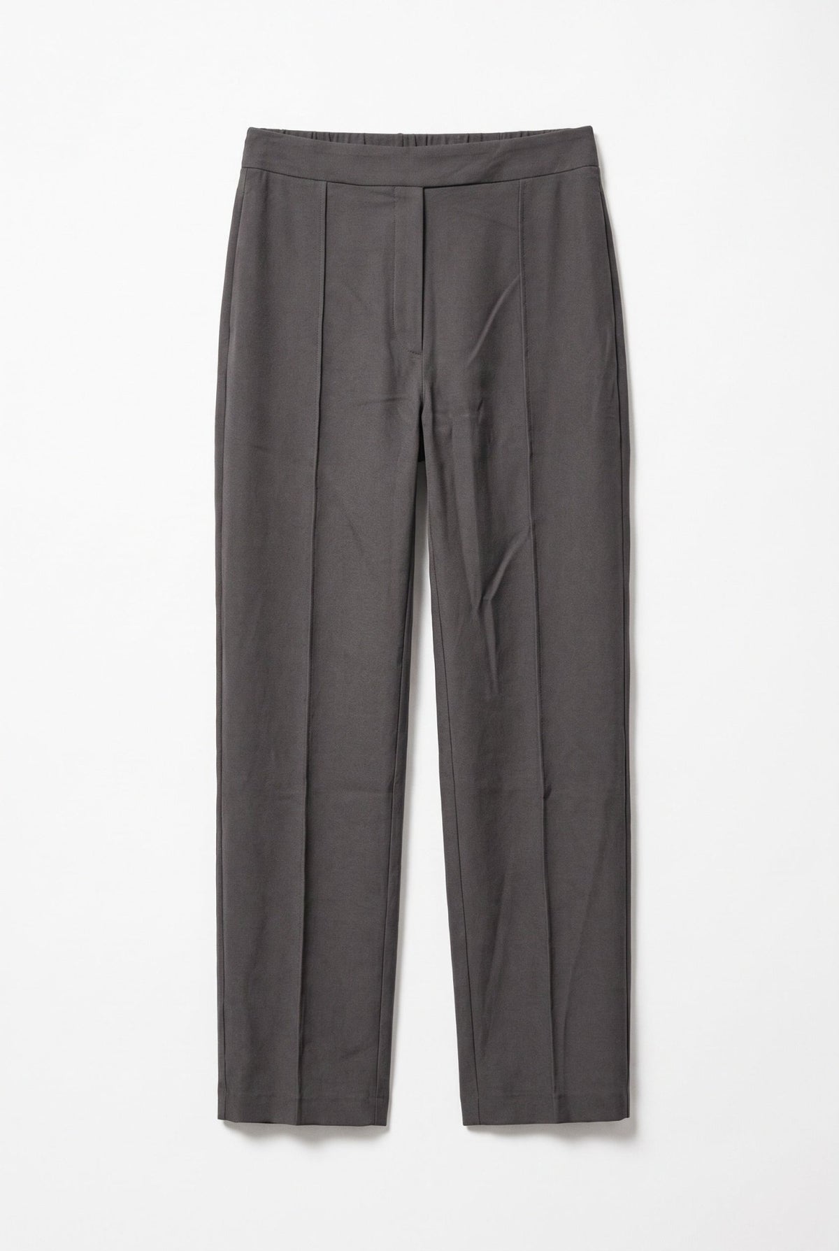 Grey High Rise Tapered Pants - BEEGLEE