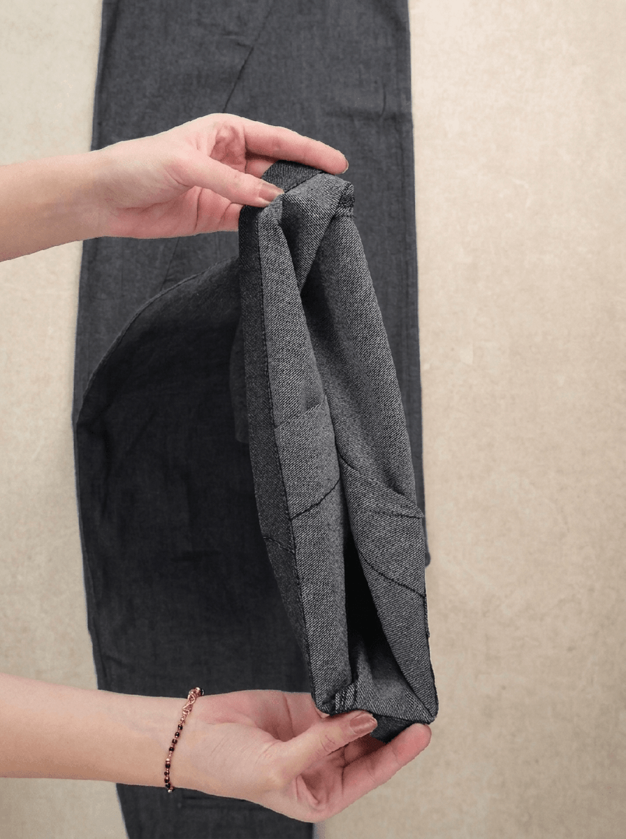 Grey Origami Jeans - BEEGLEE
