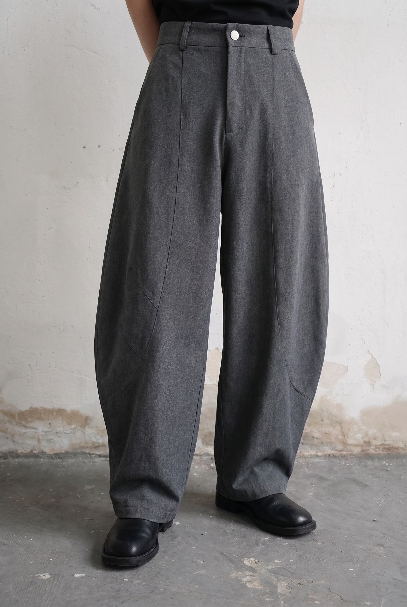 Dark Grey Tailored Trousers