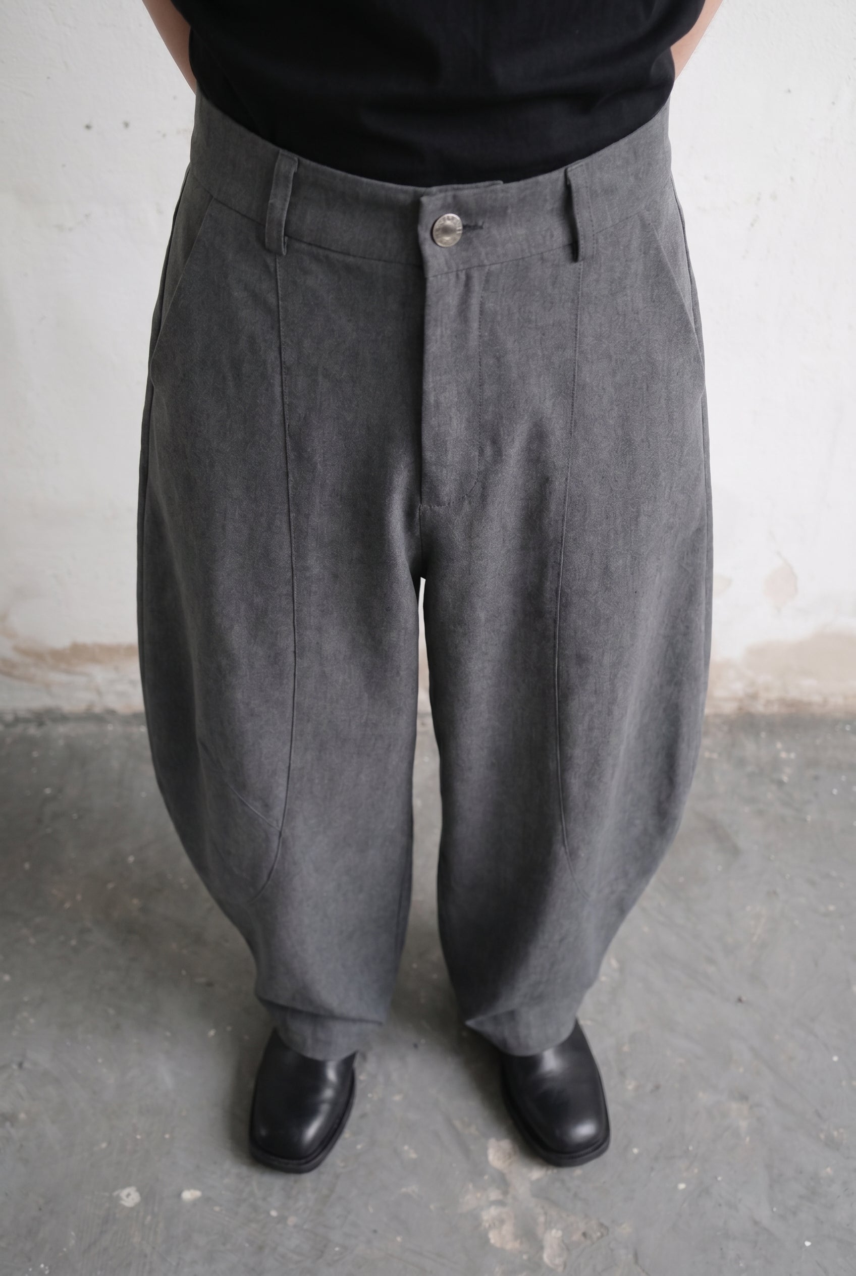 Dark Grey Tailored Trousers