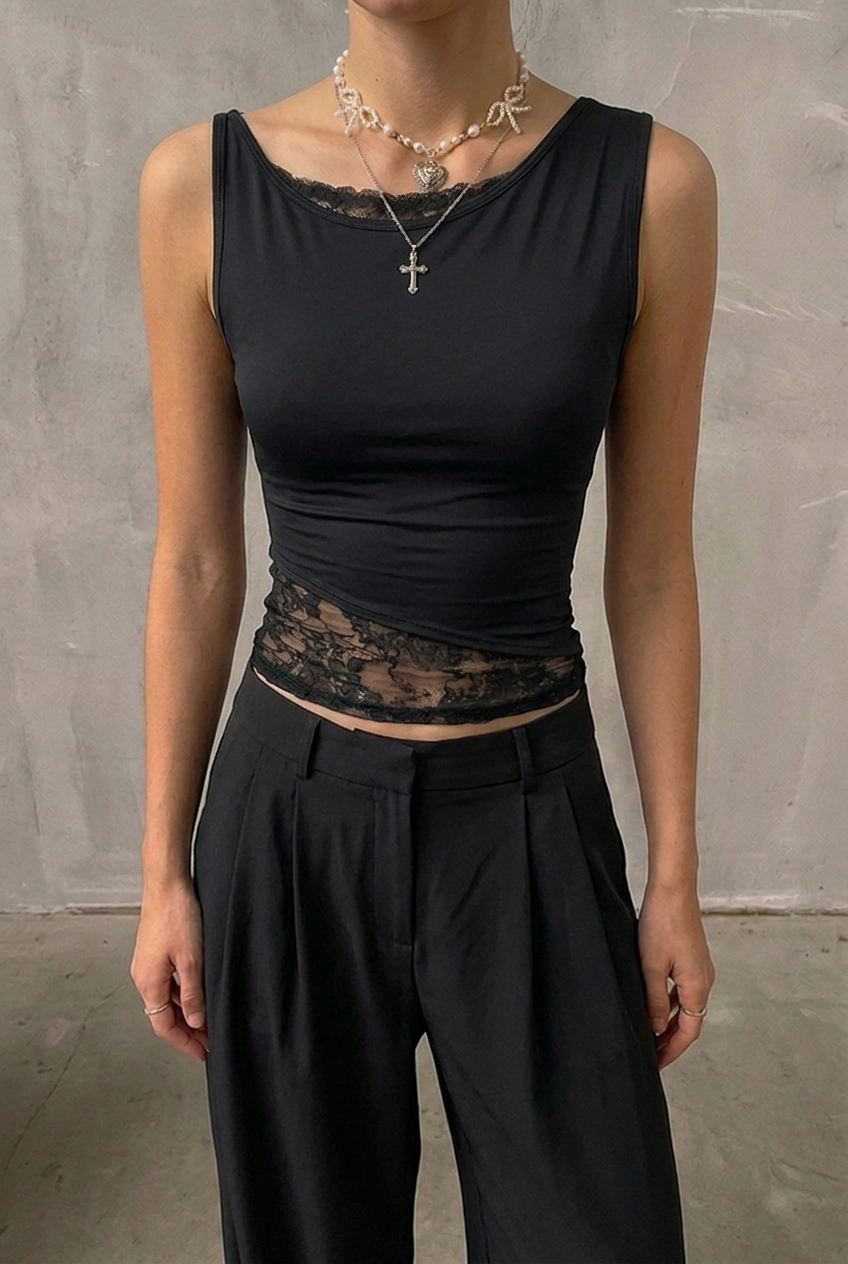 Shadow Lace Tee