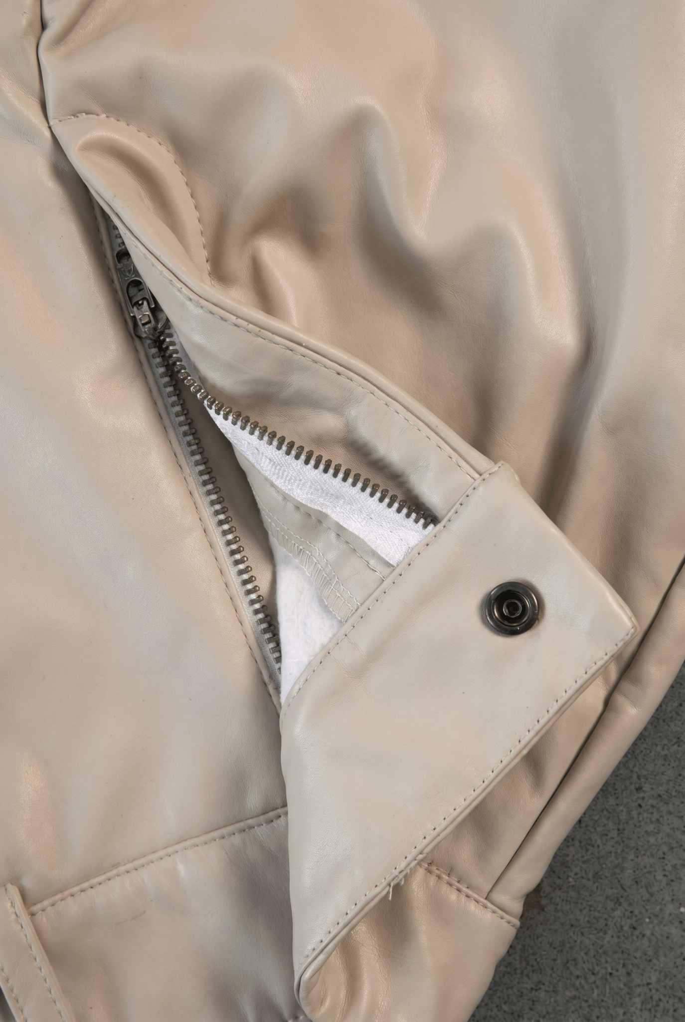 Ivory Core Leather Skort - BEEGLEE