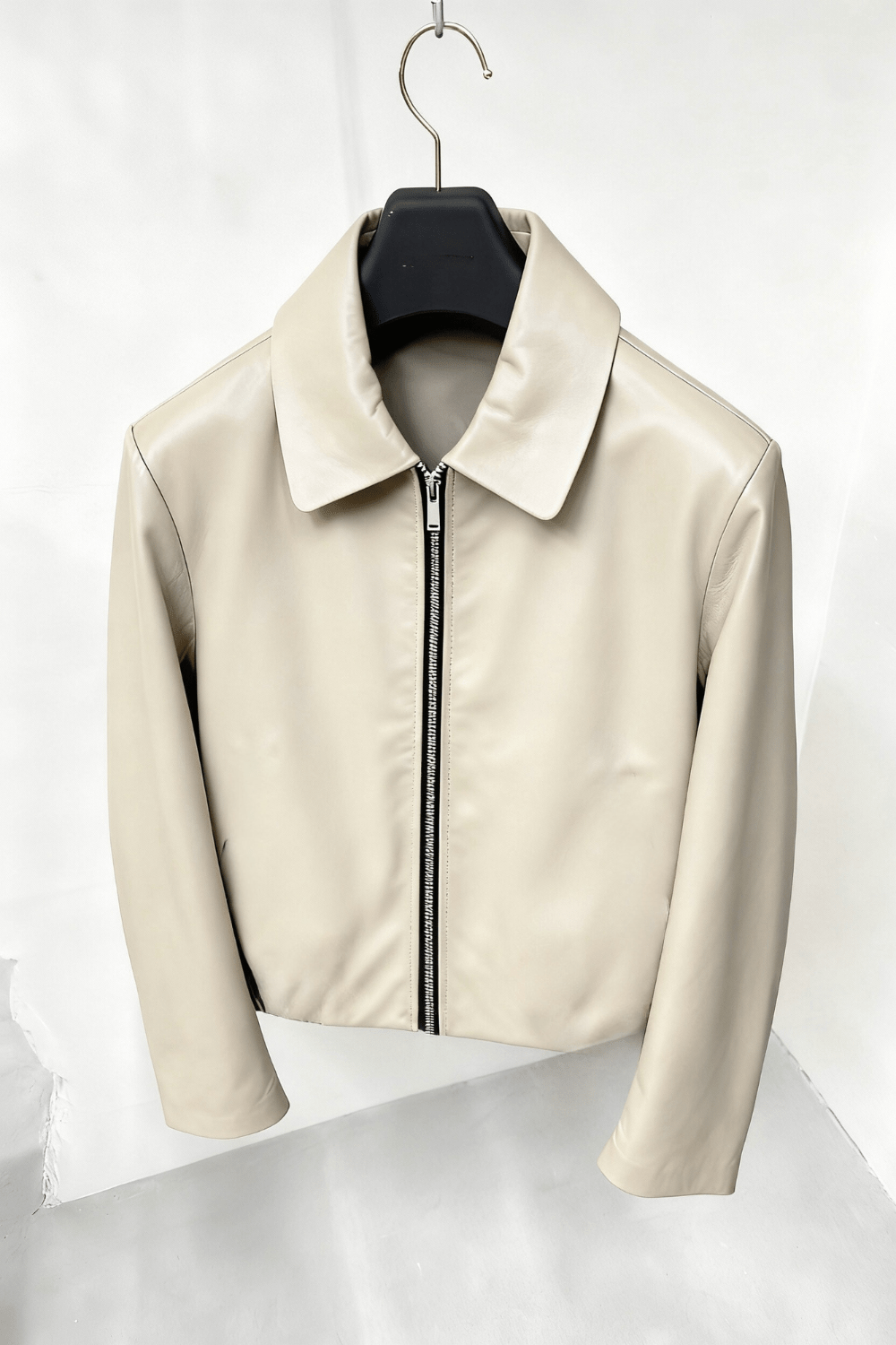 Ivory Hikari Leather Jacket