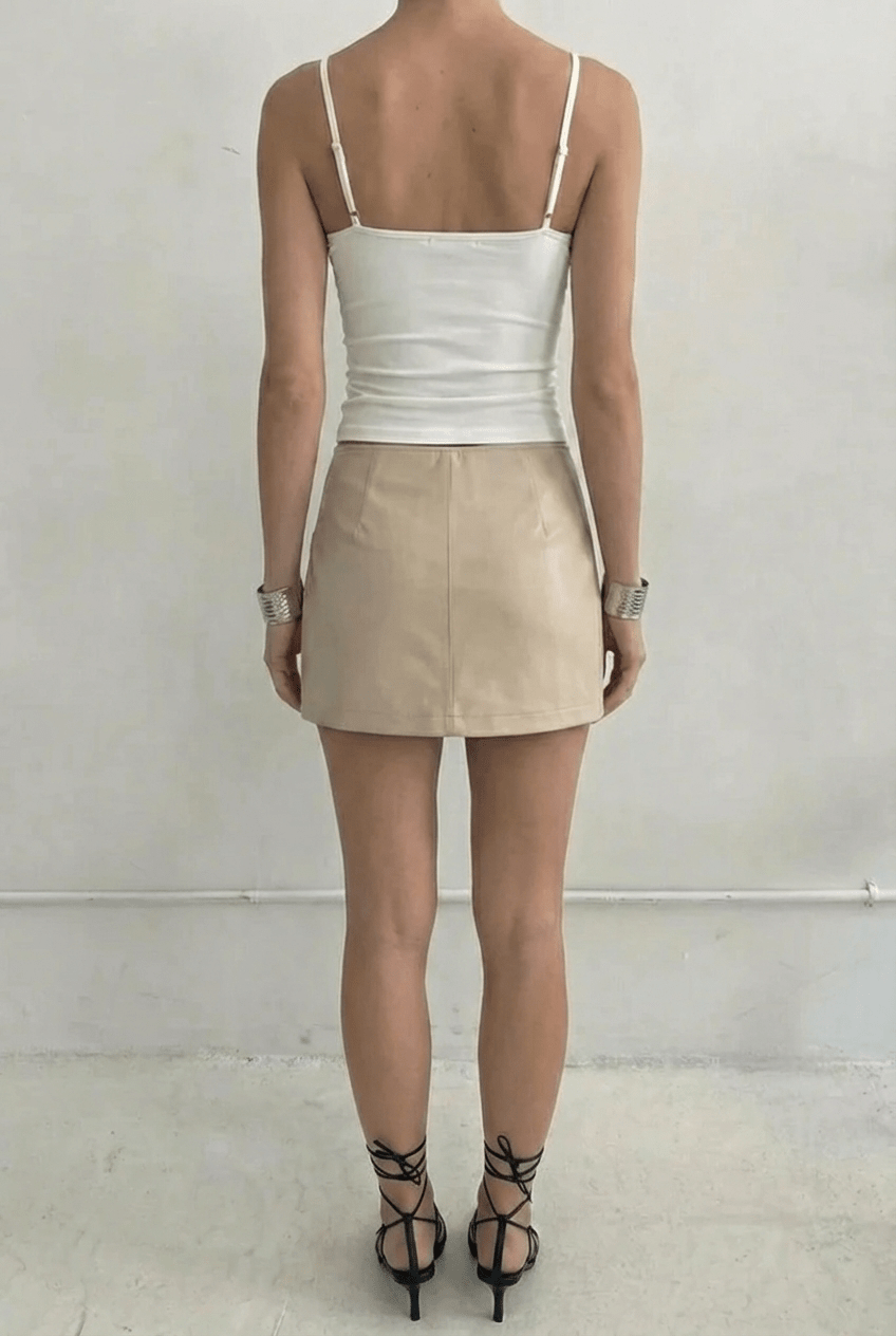 Ivory Midnight Ops Mini Skort - BEEGLEE