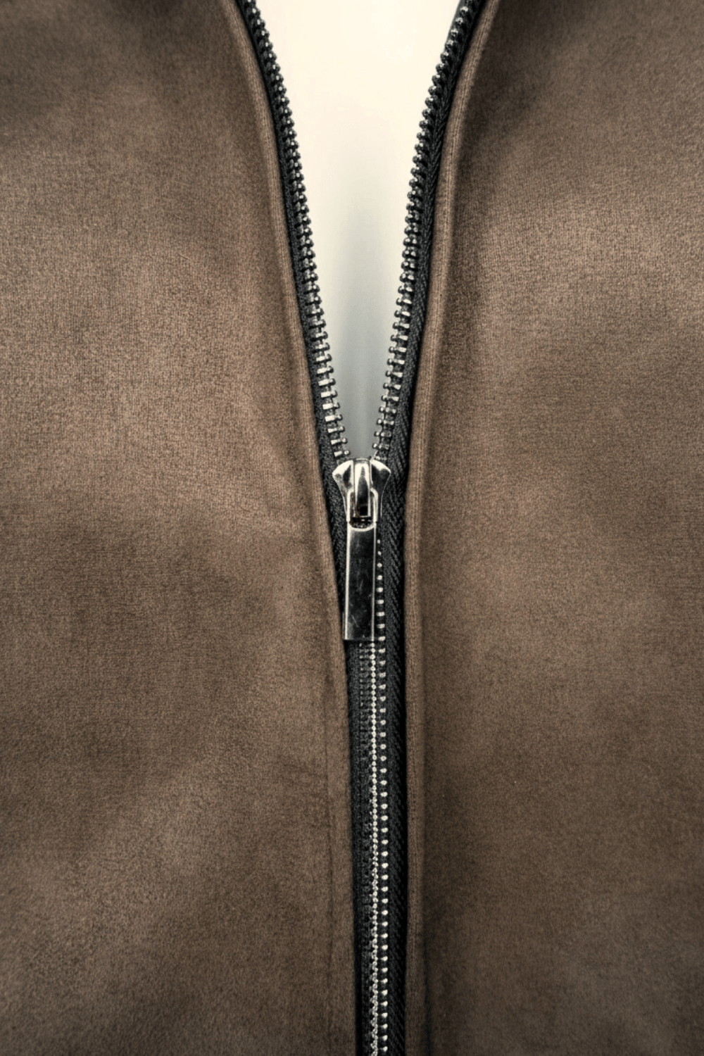 Mocha Suede Nari Bomber Jacket - BEEGLEE