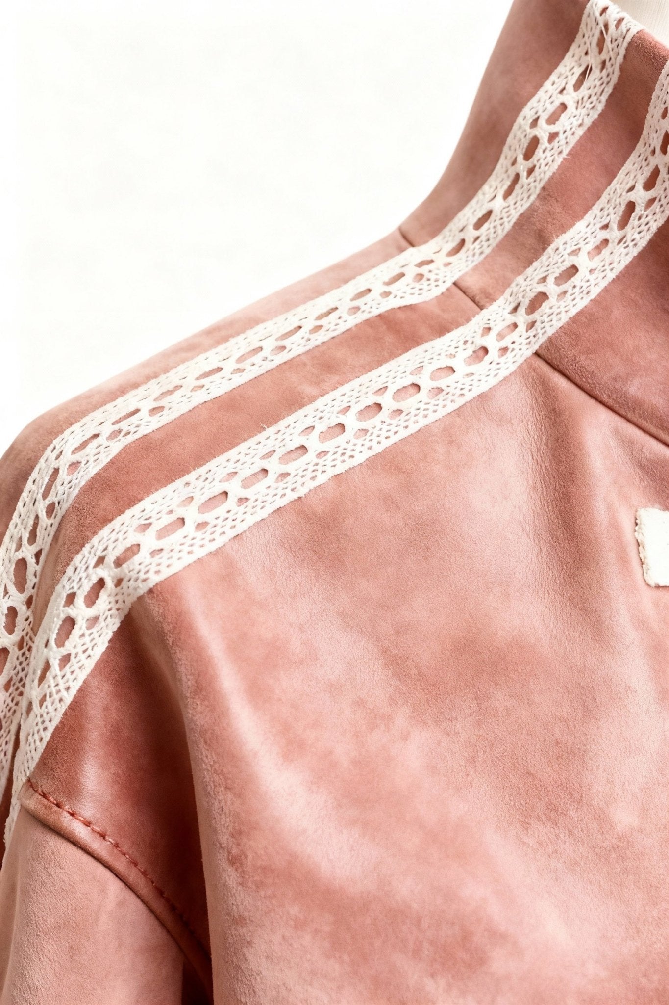 Pink Han Knot Suede Jacket - BEEGLEE