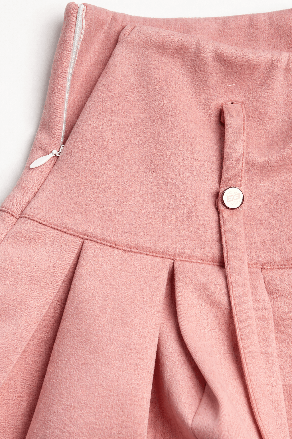 Pink Harness Pleat Skort - BEEGLEE