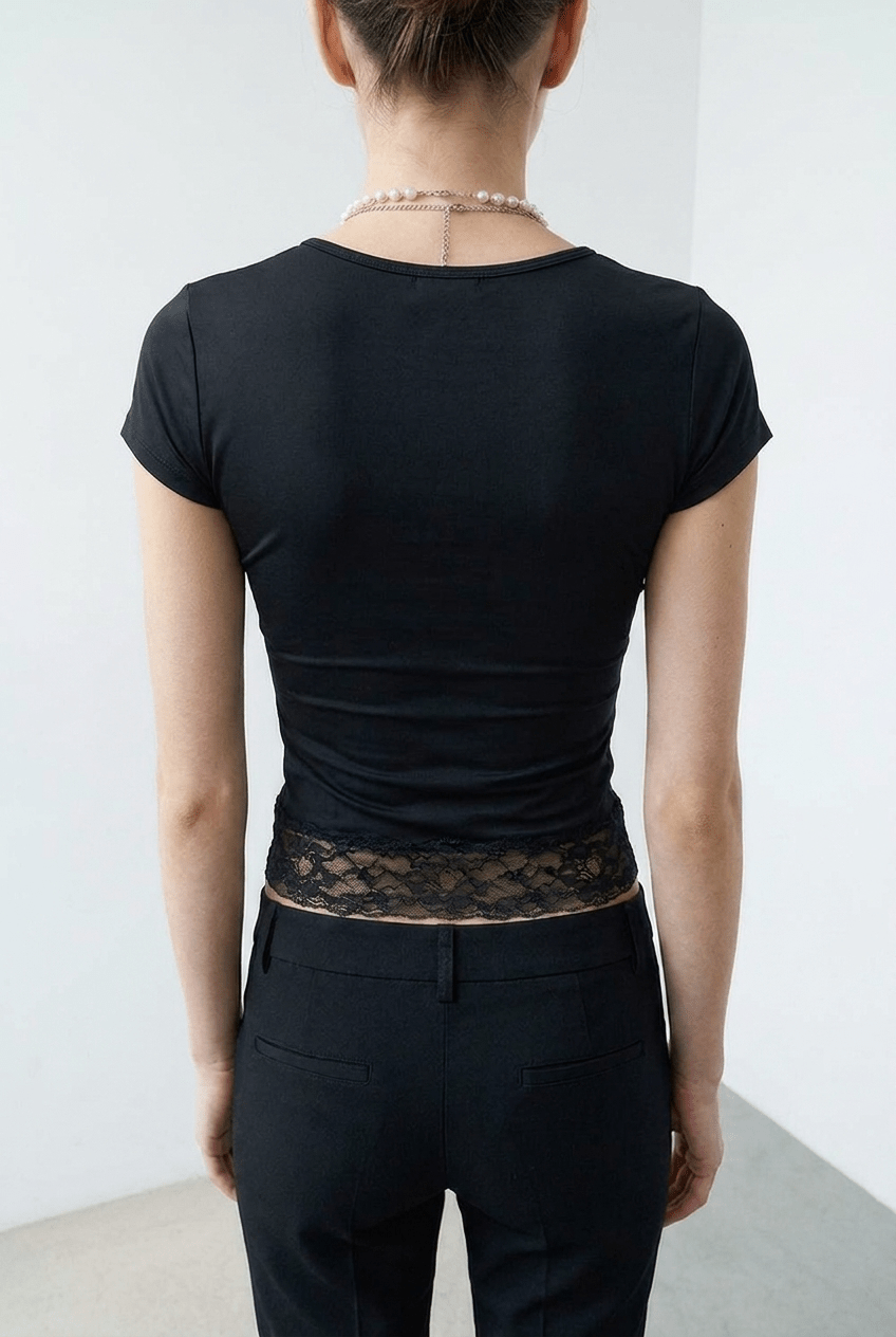 Shadow Lace Tee - BEEGLEE