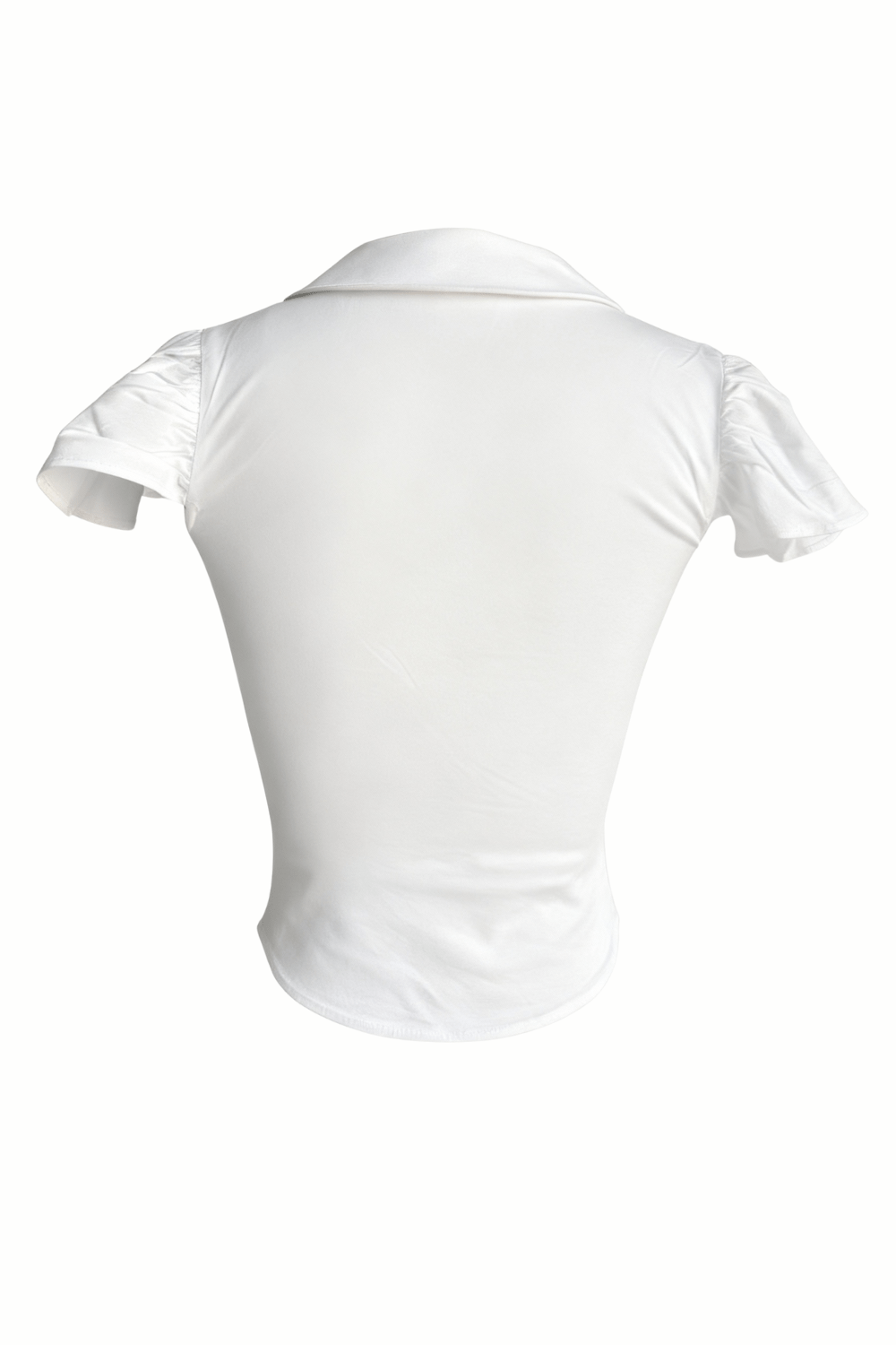 White Blush Collar Shirt - BEEGLEE