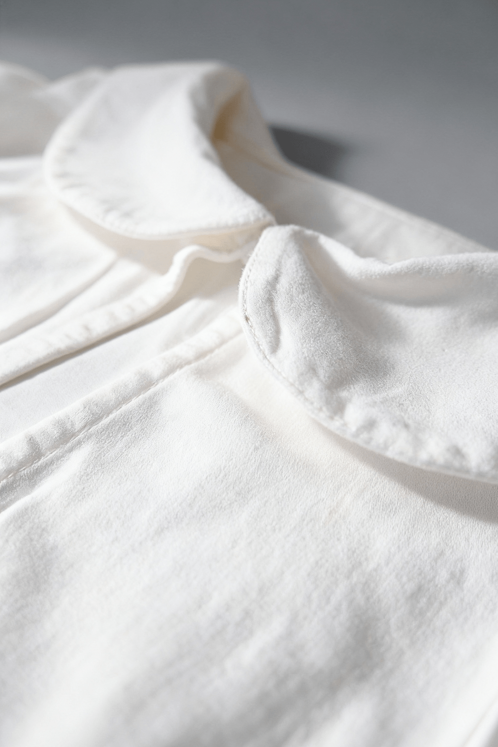 White Blush Collar Shirt - BEEGLEE