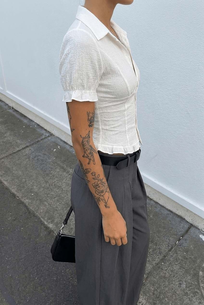 White Boardroom Shirt - BEEGLEE