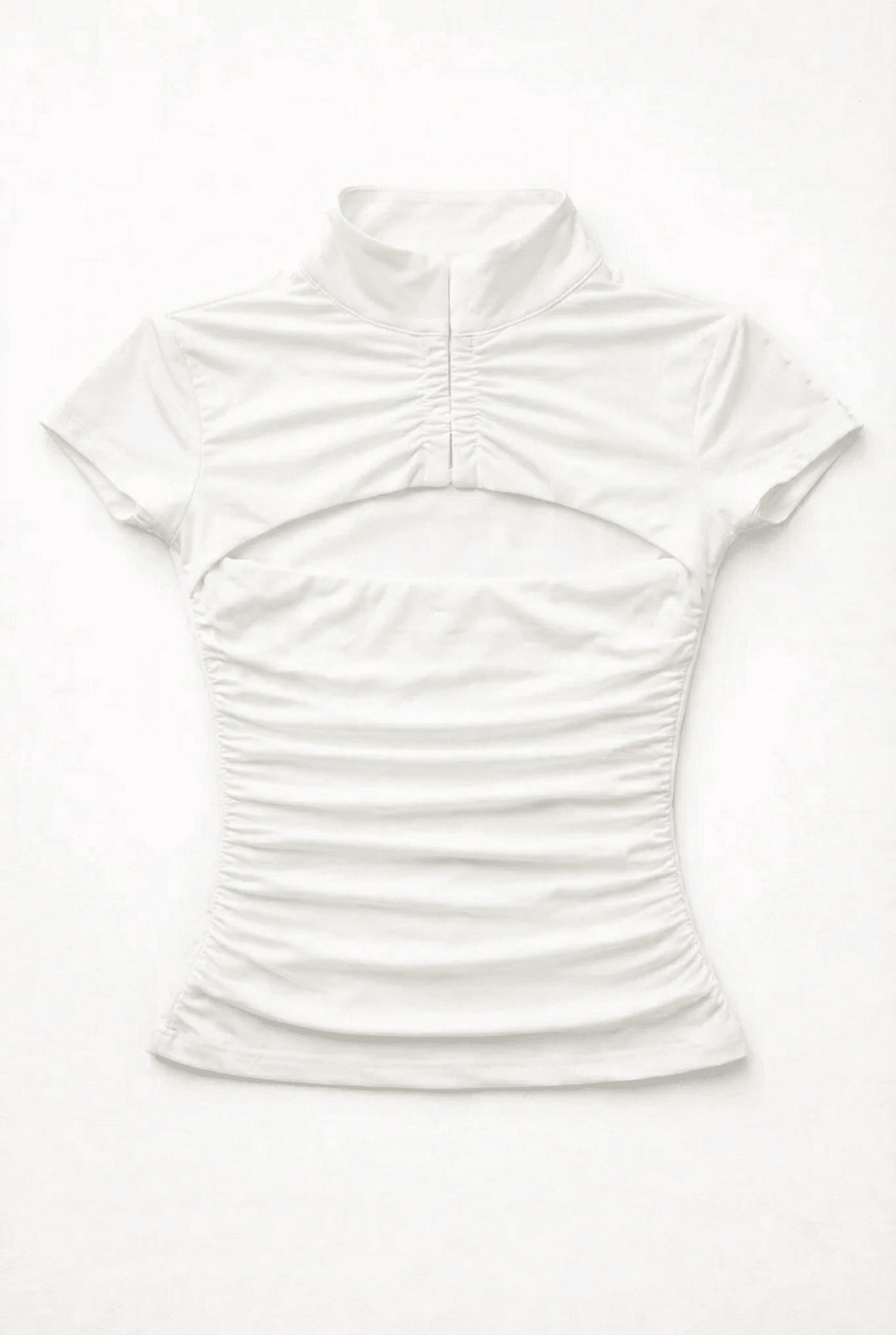 WHITE MESH SHRUG TOP - BEEGLEE