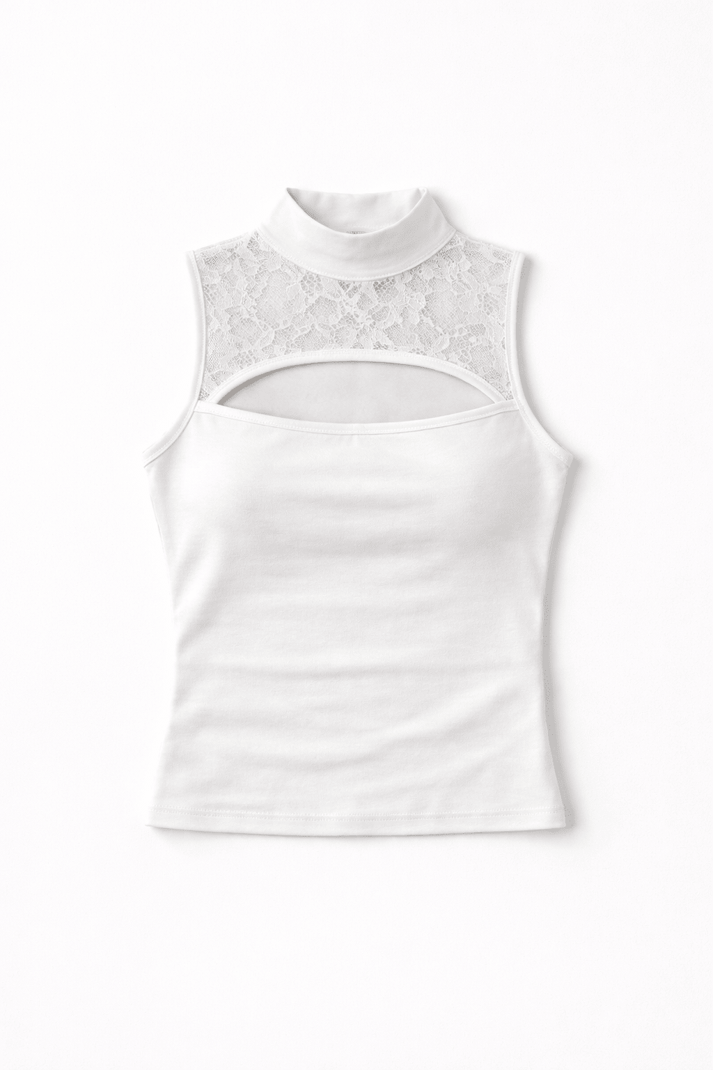White Reversible Veil Top - BEEGLEE