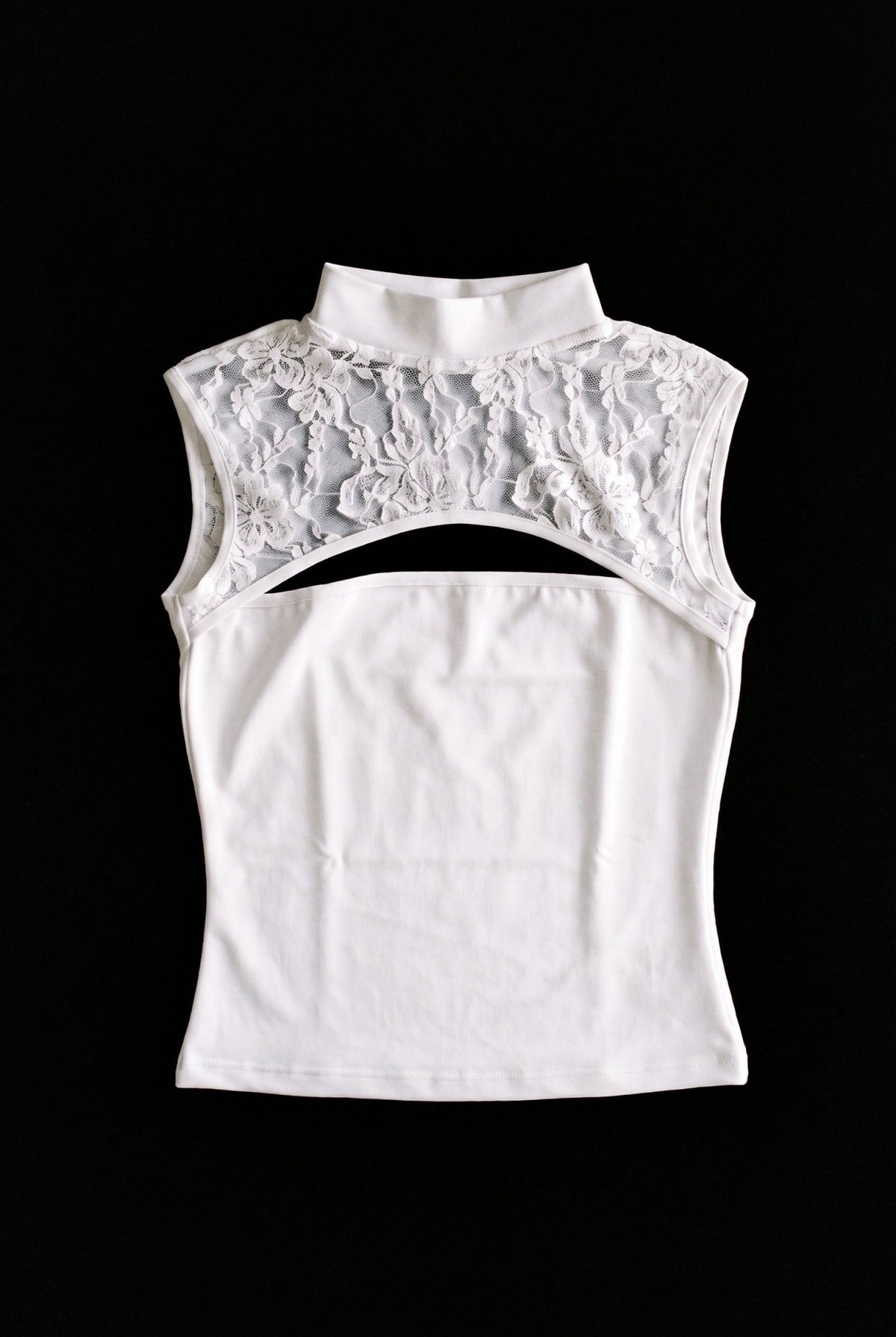 White Reversible Veil Top - BEEGLEE
