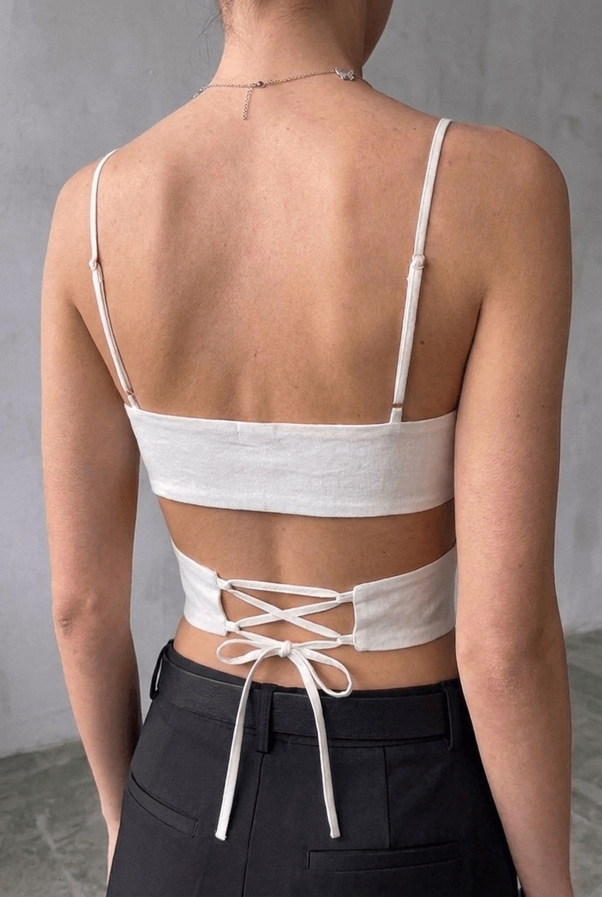 White Selene Corset - BEEGLEE