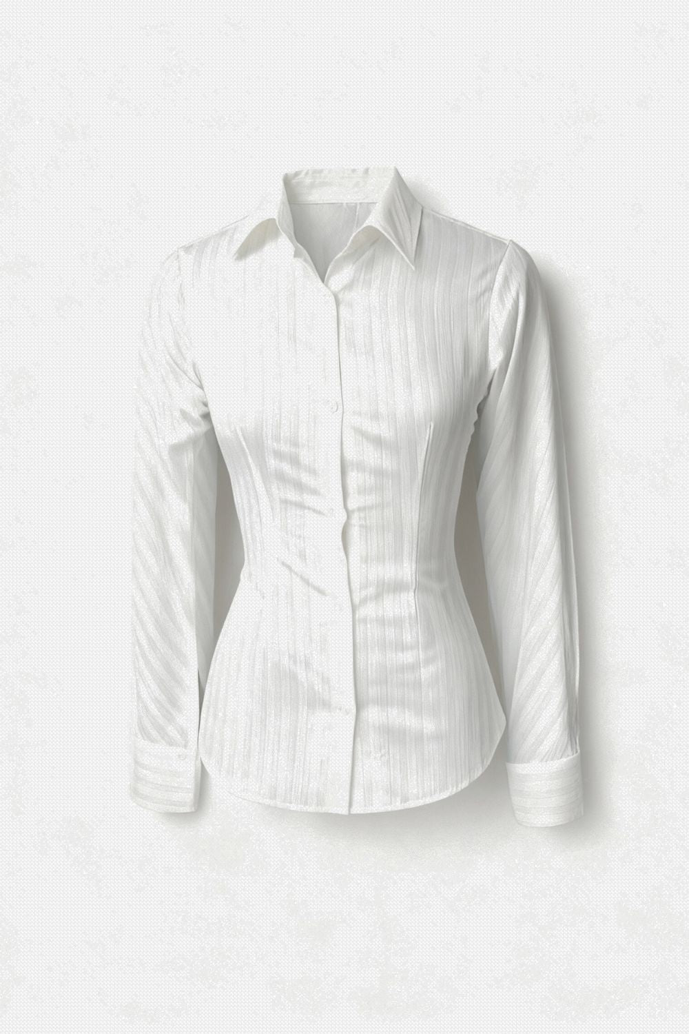 White Sheer Back - Tie Shirt - BEEGLEE
