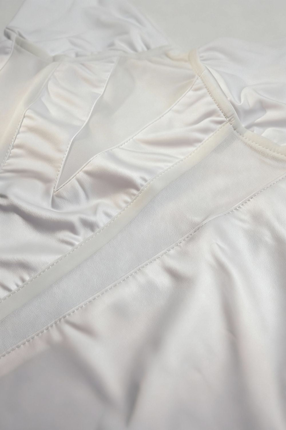 White Sierra Mesh Bodysuit - BEEGLEE