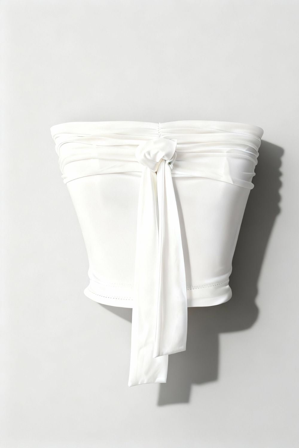 White Slinky Halter Top - BEEGLEE