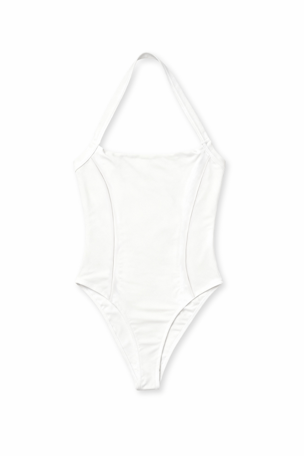 White Straight - Up Bodysuit - BEEGLEE
