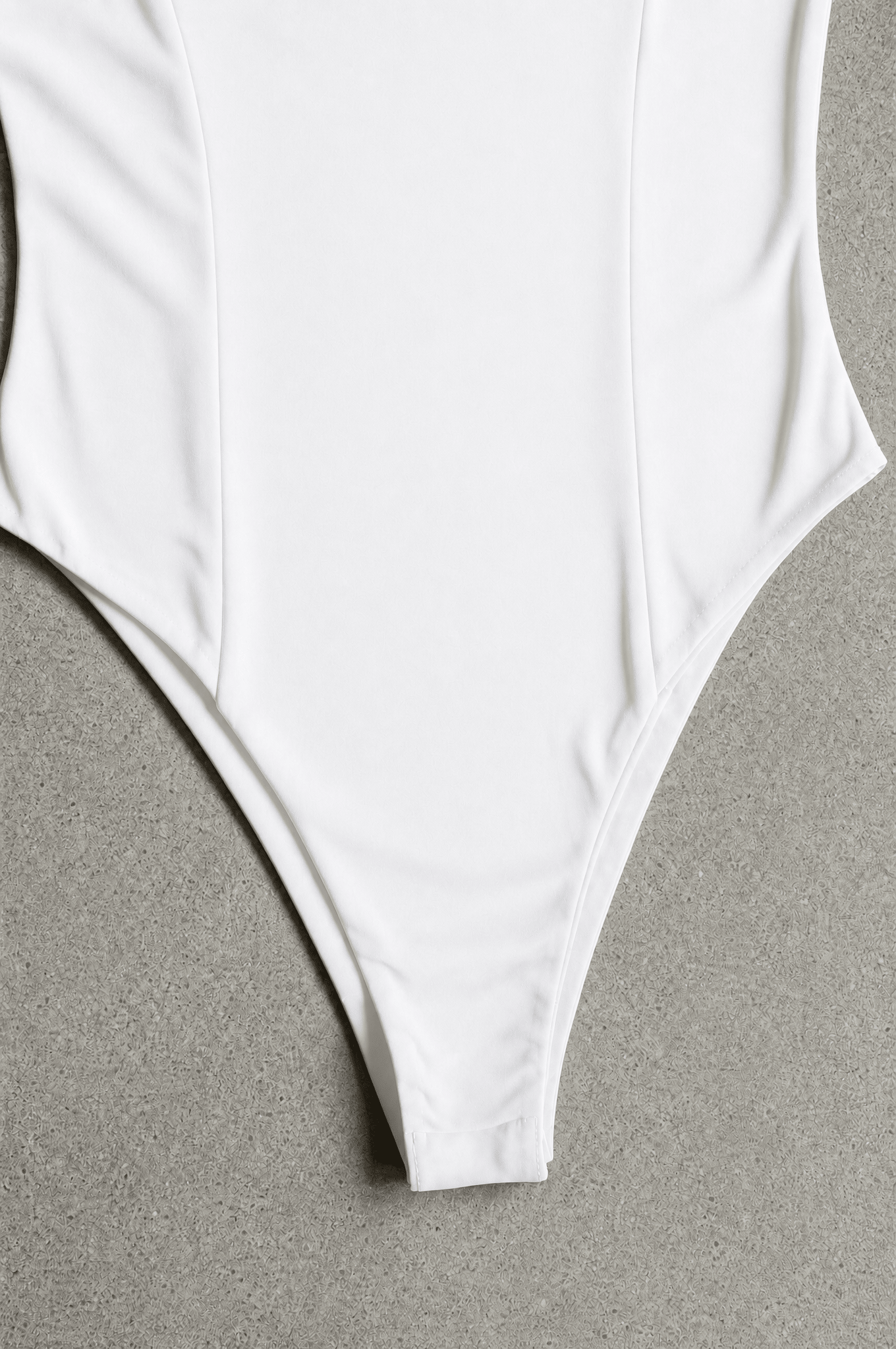 White Straight - Up Bodysuit - BEEGLEE